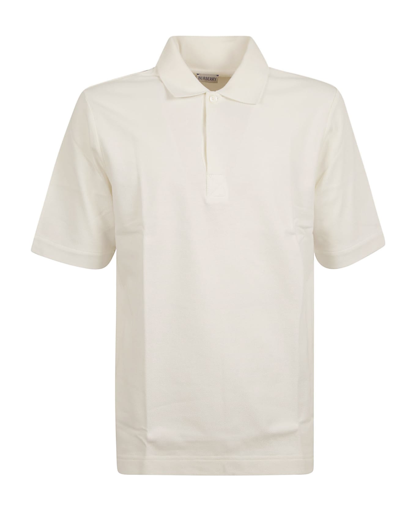 Burberry Short-sleeved Polo Shirt - Chalk