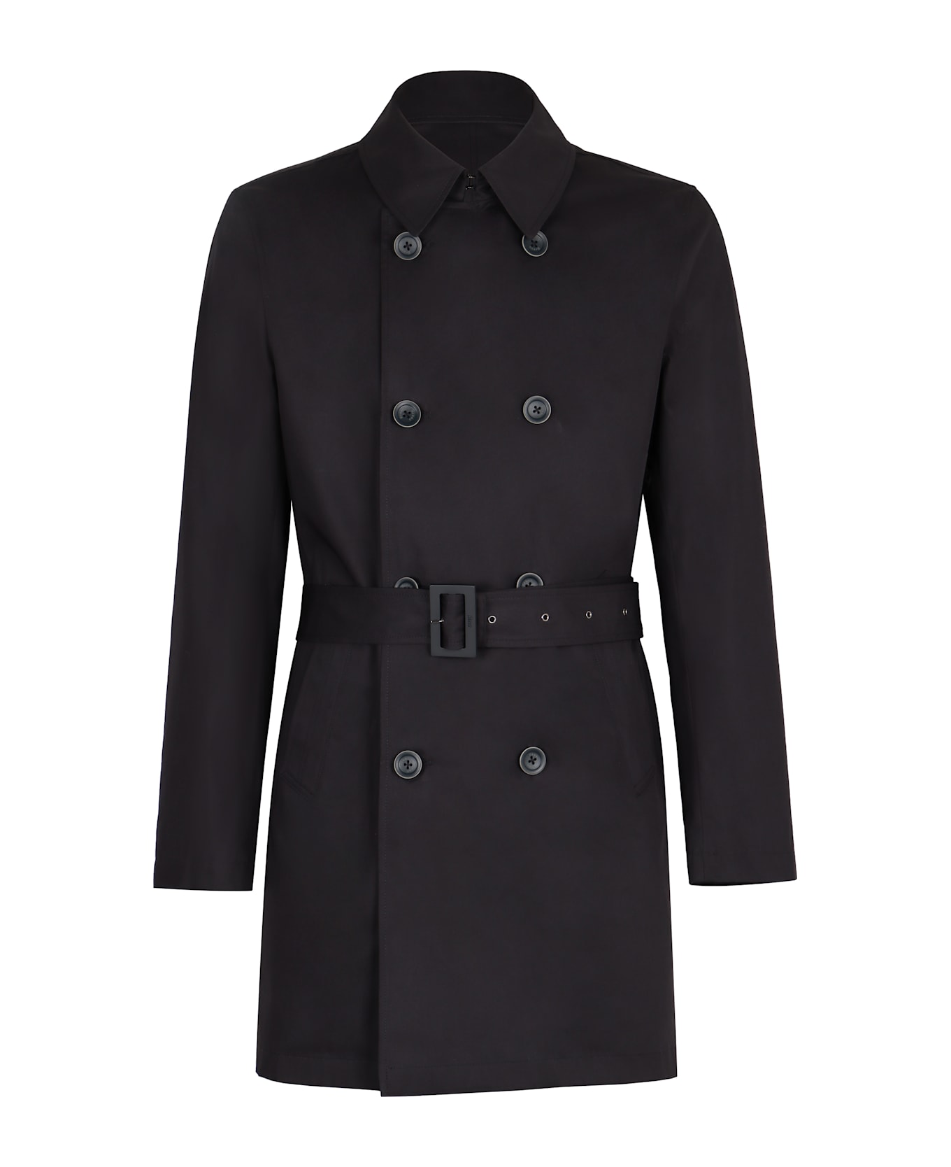 Herno Cotton Trench Coat - BLUE