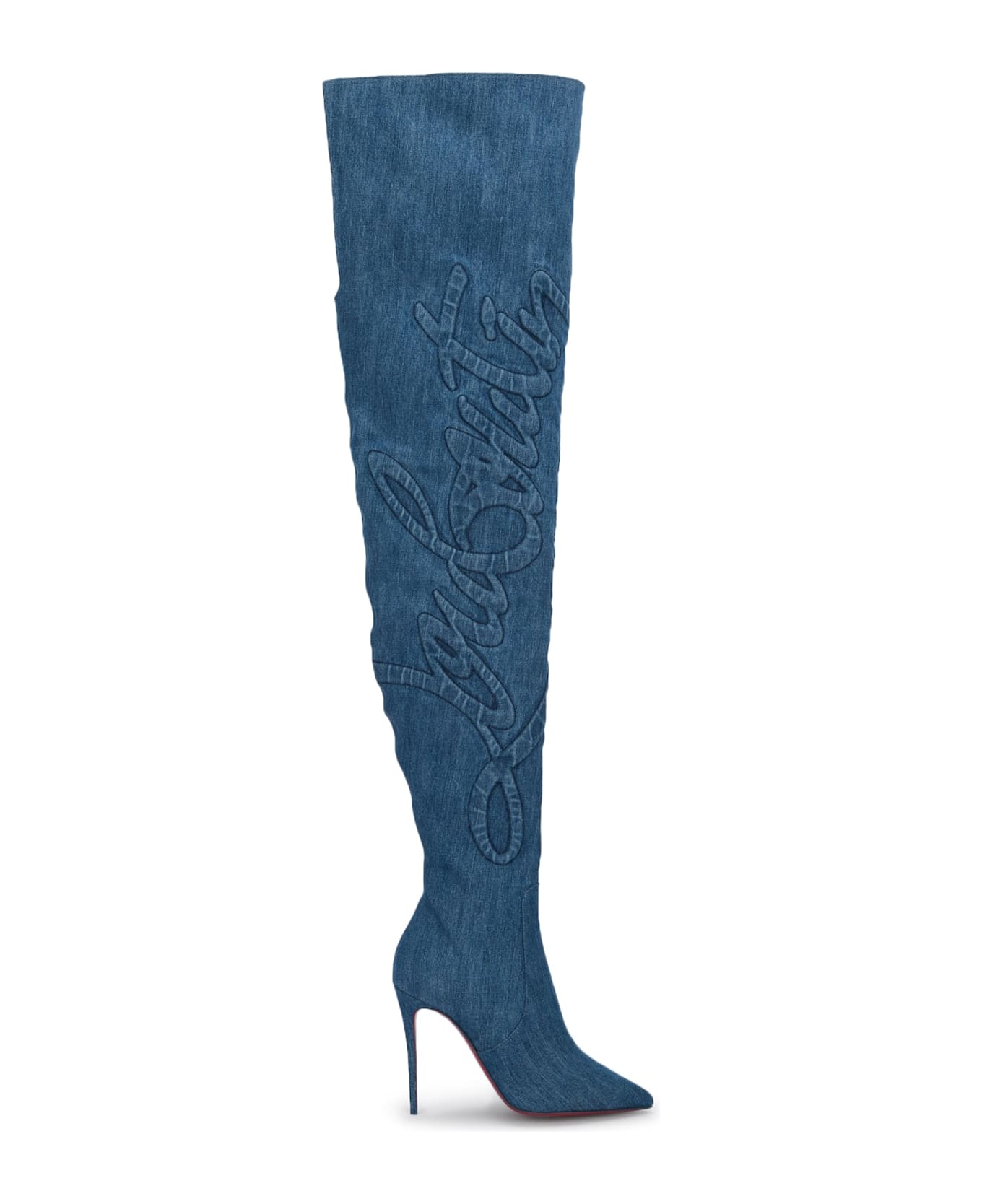 Christian Louboutin Kate Botta Alta Loubijeans 100 Toile Denim - BRUTBLUE