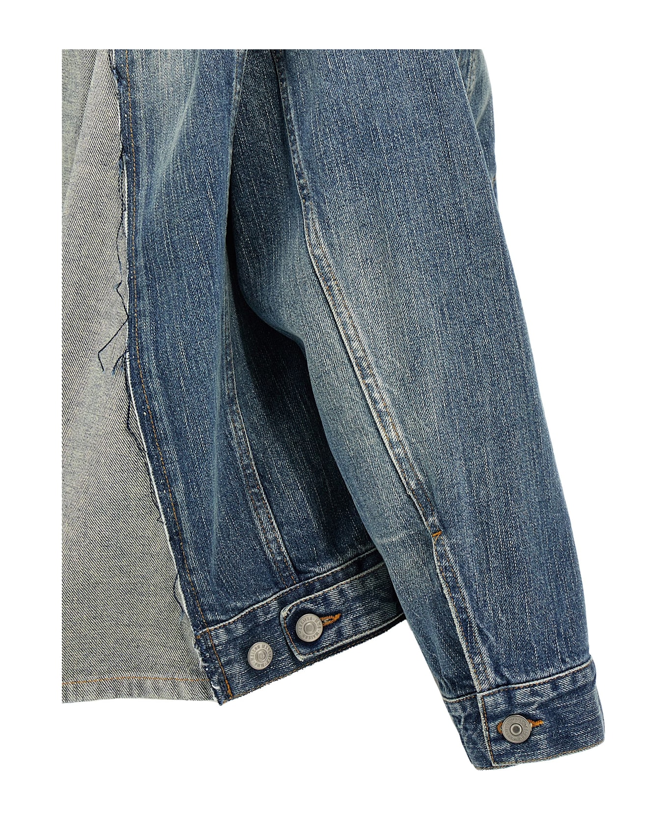 MM6 Maison Margiela Layered Denim Jacket - Blue