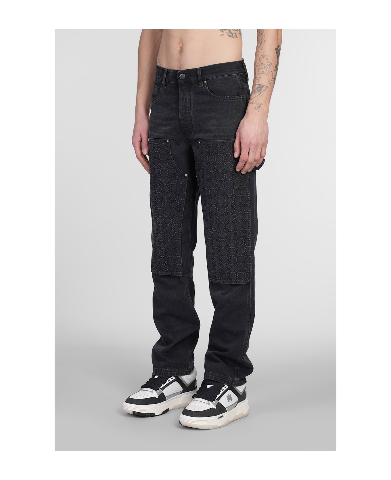 Jeans In Black Denim - Thumbnail 5