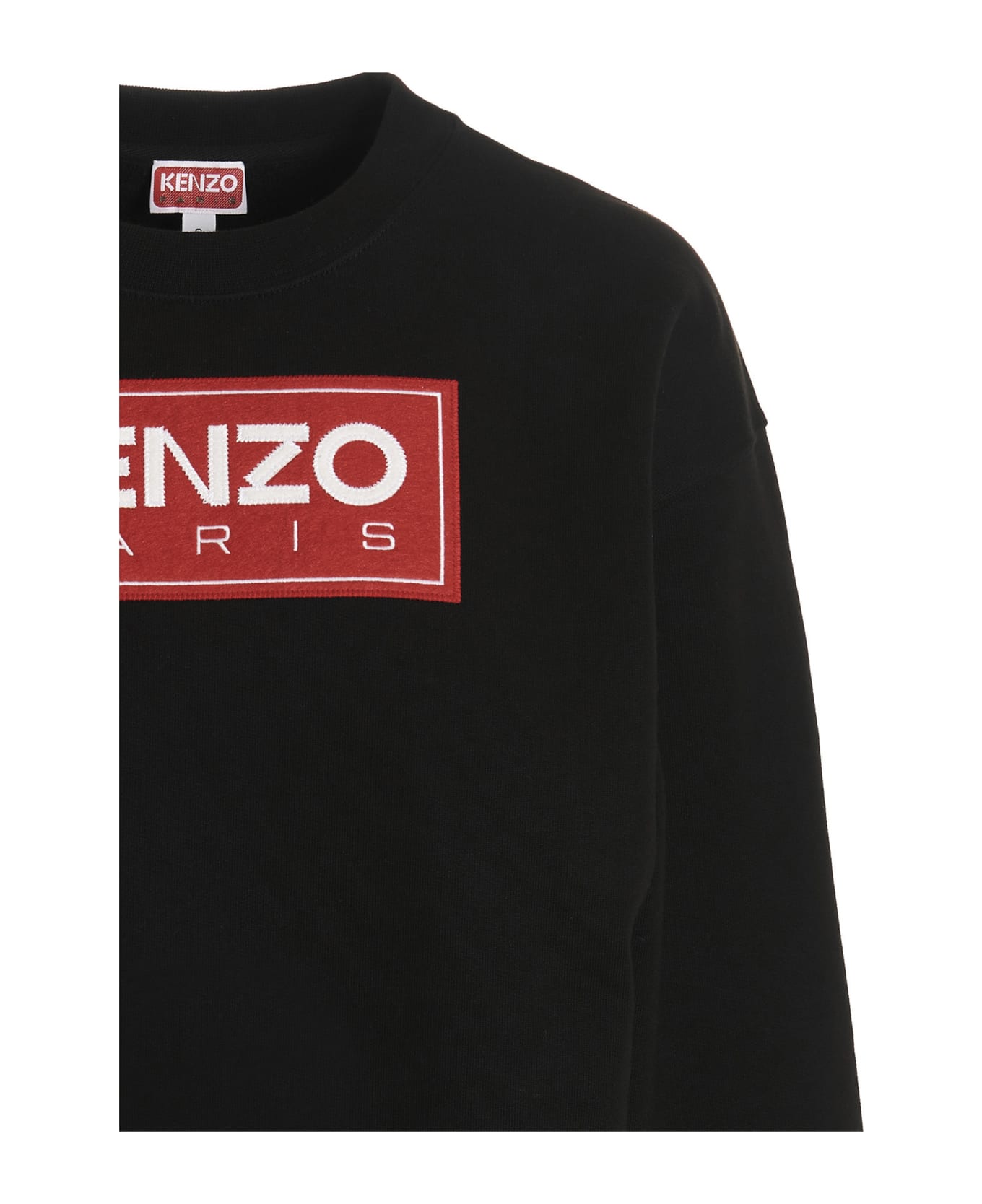 Kenzo Logo Embroidery Sweatshirt - Black