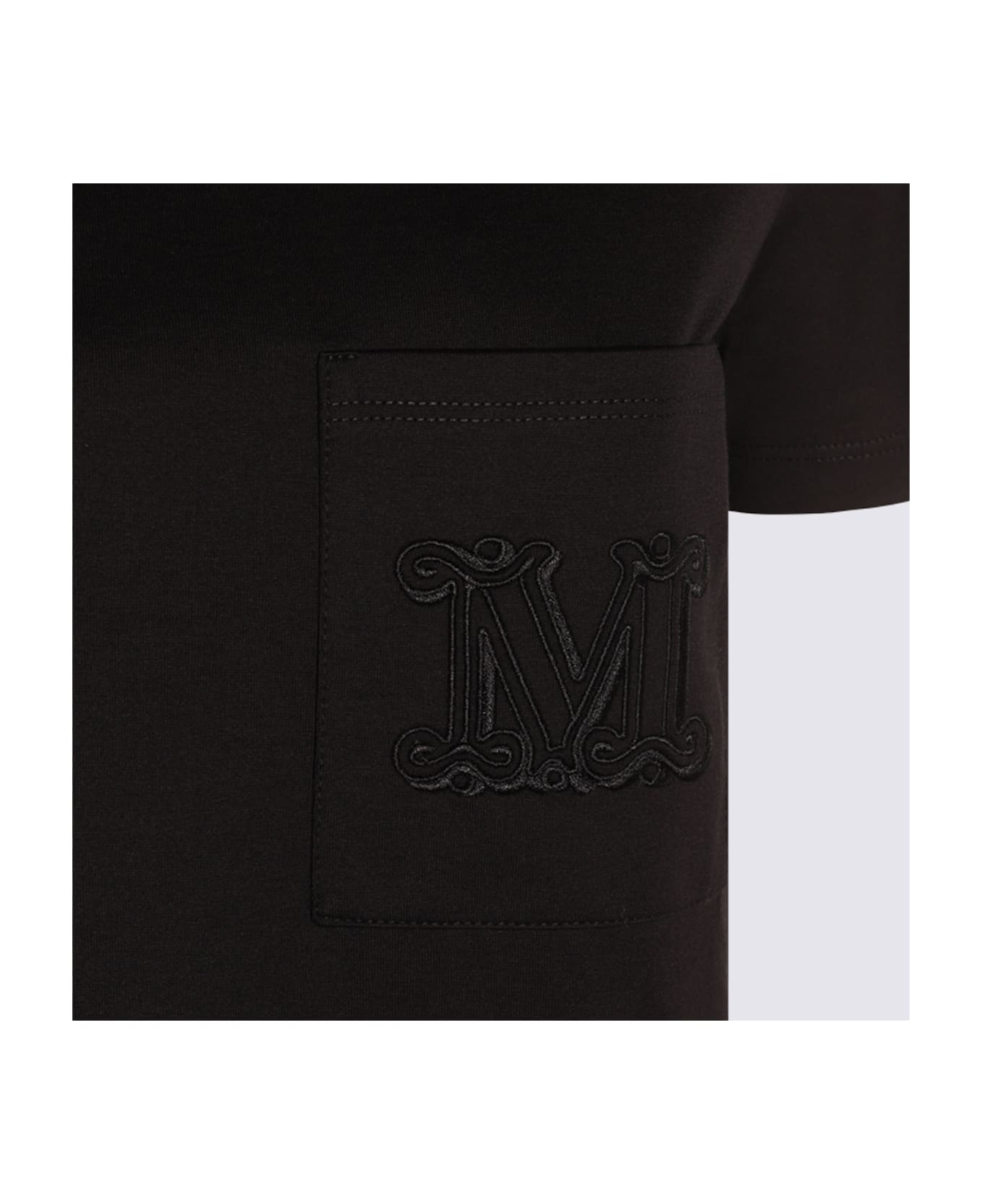 Max Mara Black Cotton T-shirt - Black