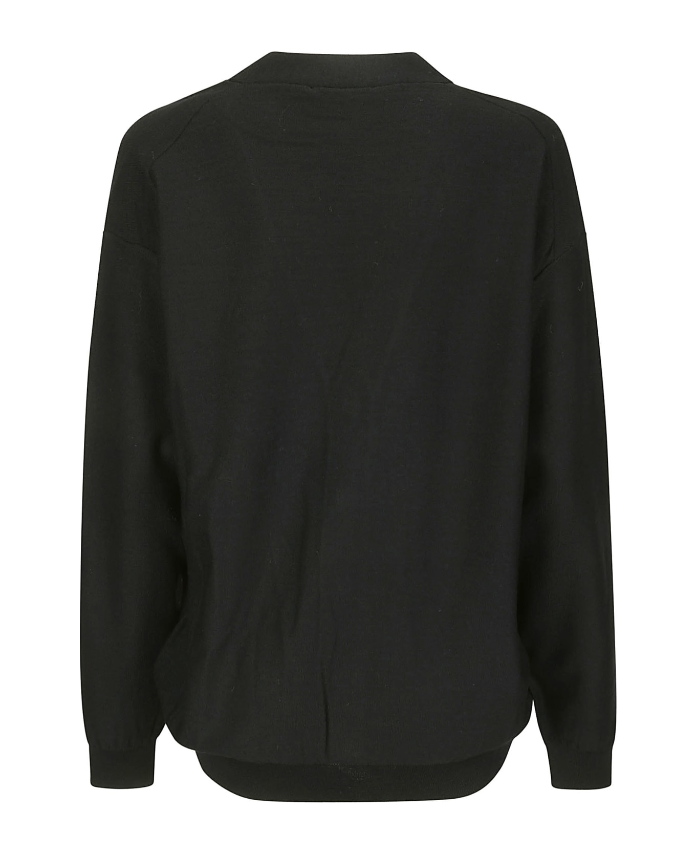 Lemaire Relaxed Twisted Cardigan - DARK NAVY