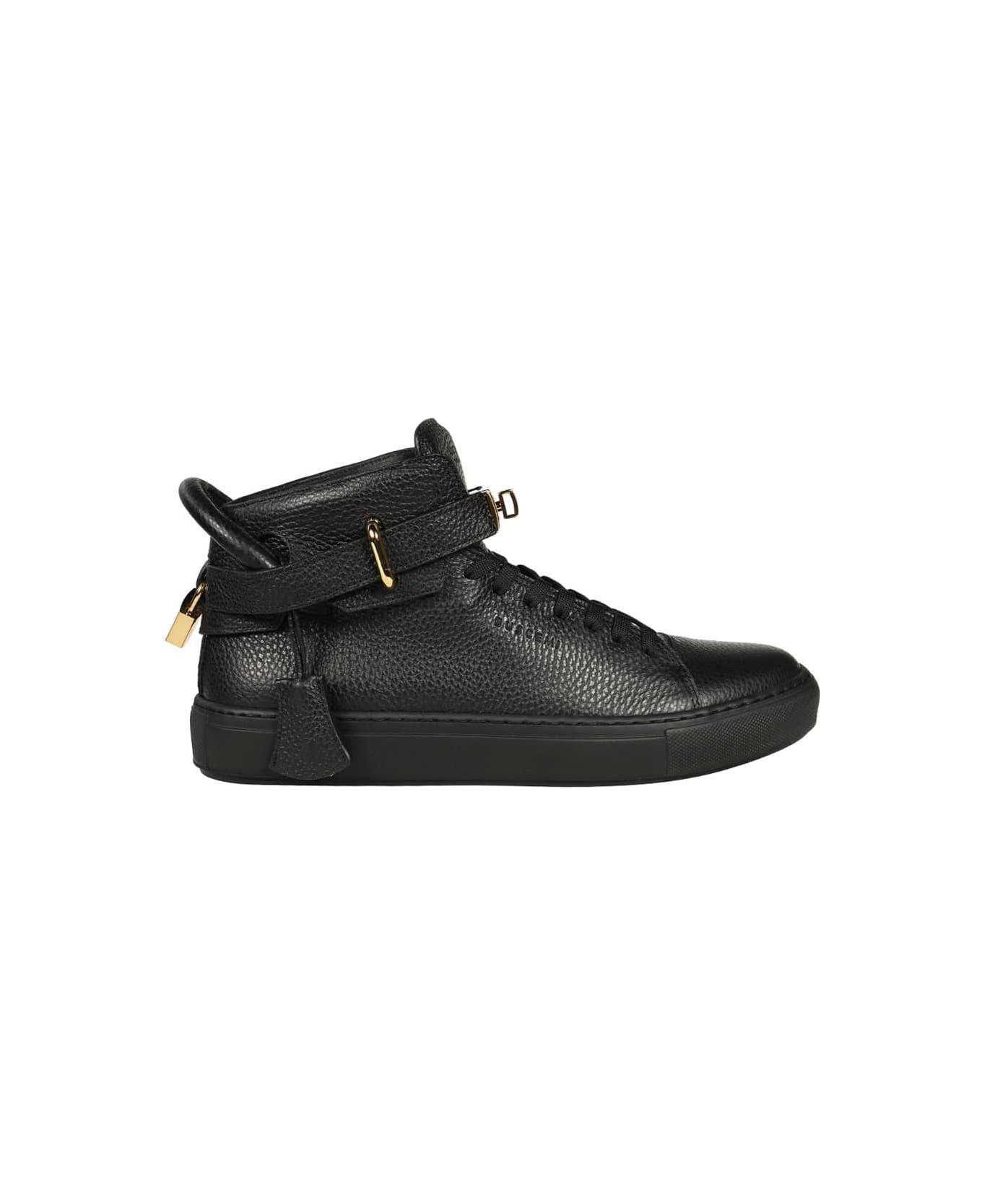 Buscemi Leather High-top Sneakers - black