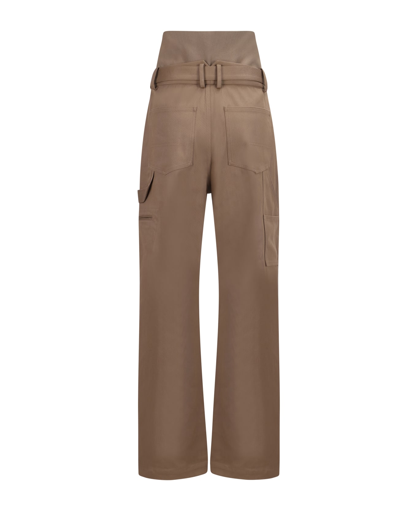 Alaia Cargo Pants With Headband - Tan