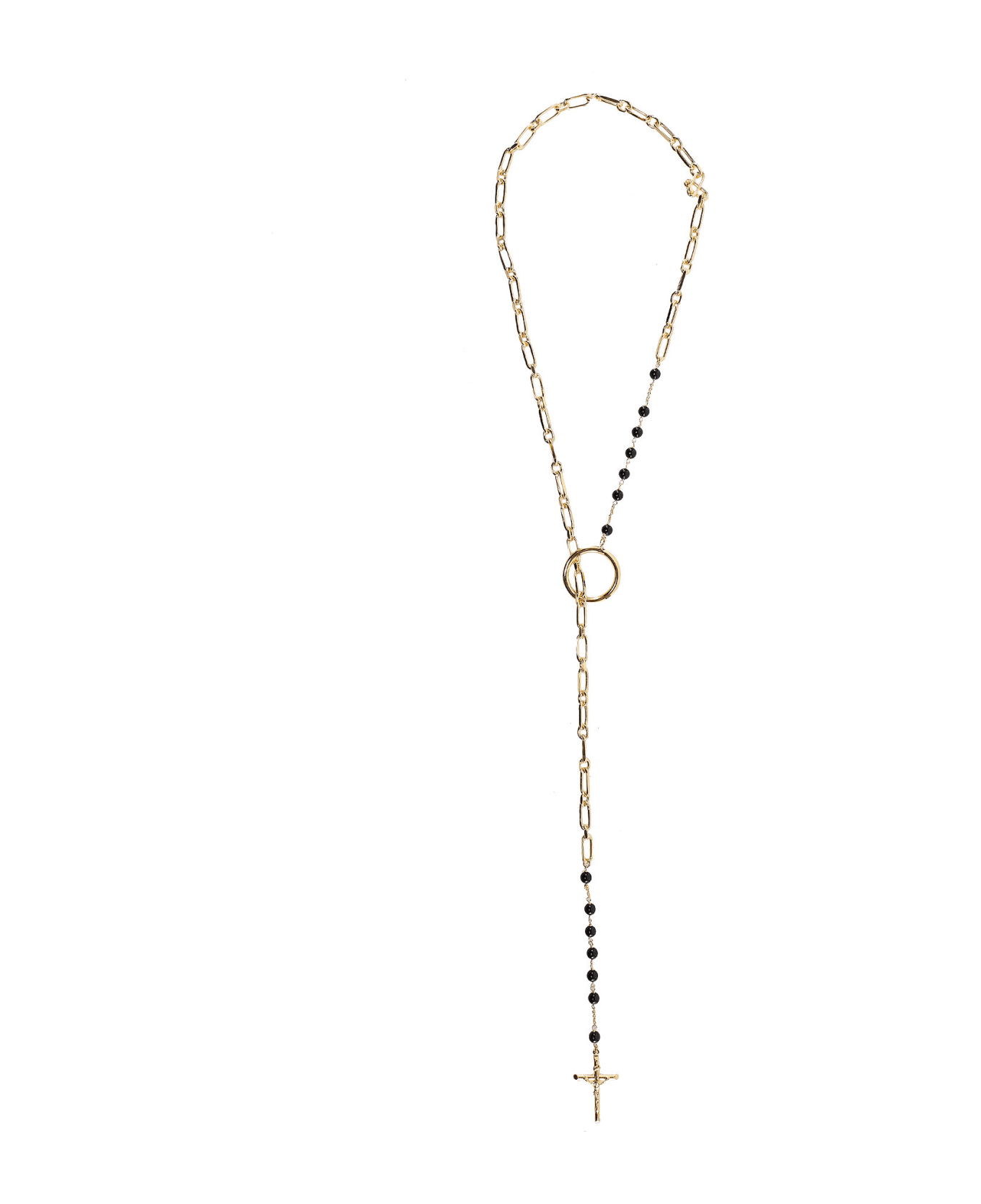 Dolce & Gabbana Cross Rosary Necklace - Gold ネックレス
