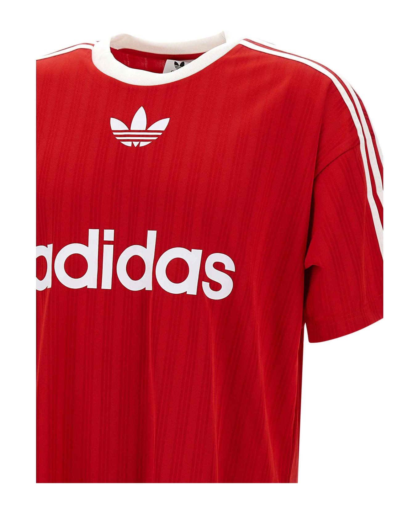 Adidas 'adicolor' Jacquard Fabric T-shirt - RED