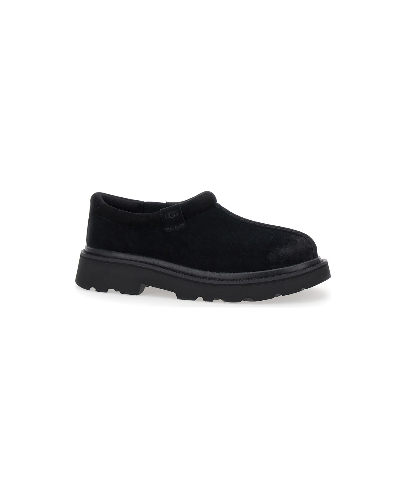 UGG 
tasman
 Black Mule With Raised Sole In Suede Man - Black
