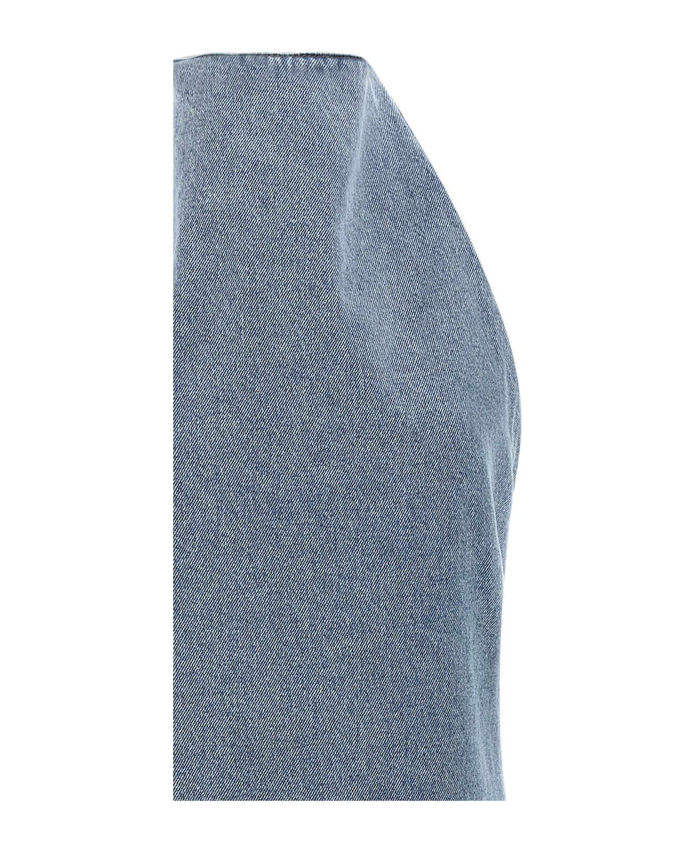 Magda Butrym 'denim 10 Dress' Dress - Light Blue