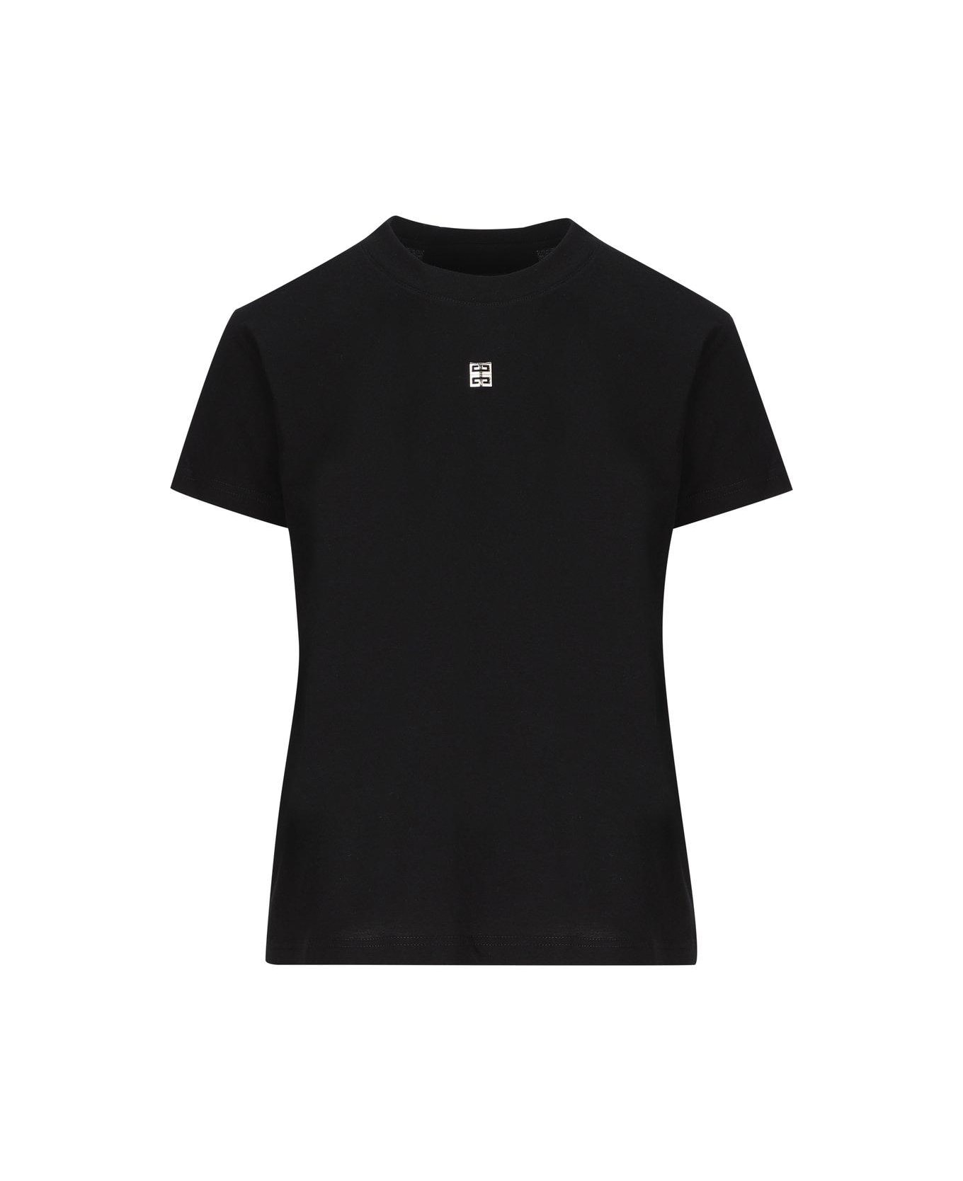 Givenchy 4g Plaque Crewneck T-shirt - BLACK Tシャツ