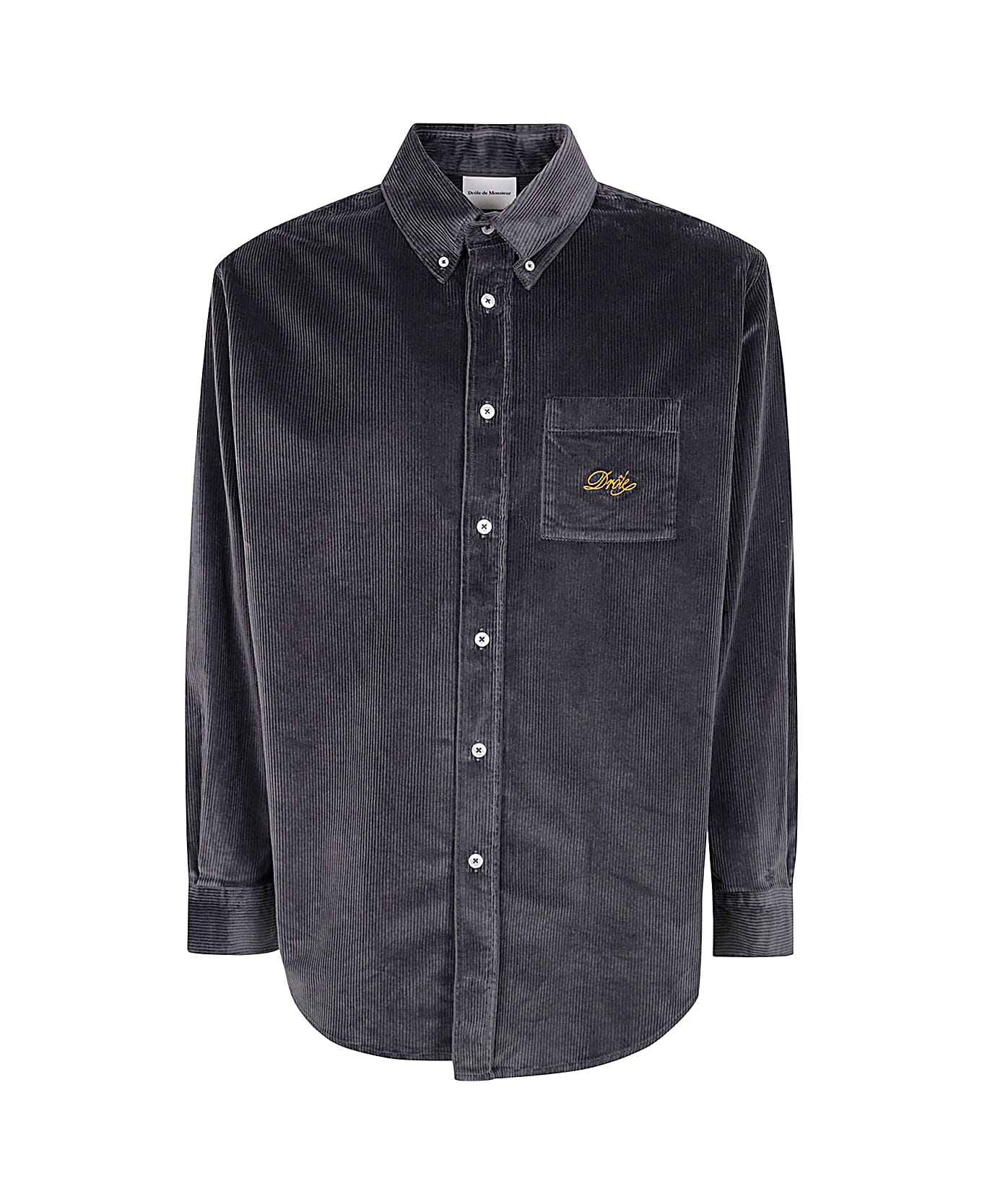 Drôle de Monsieur Le Chemise Drole Corduroy - Dark Grey