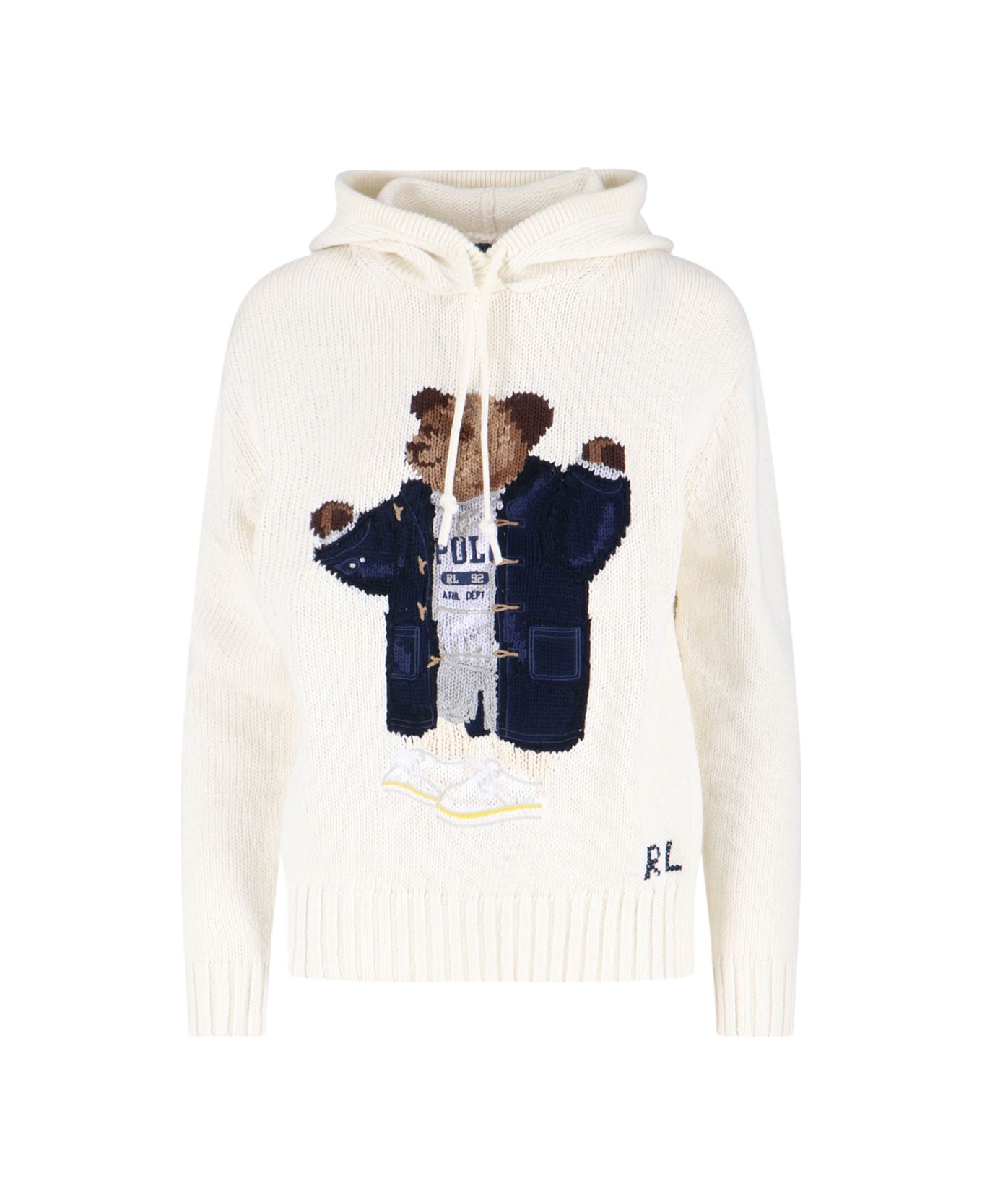 Polo Ralph Lauren Logo Hoodie - Cream