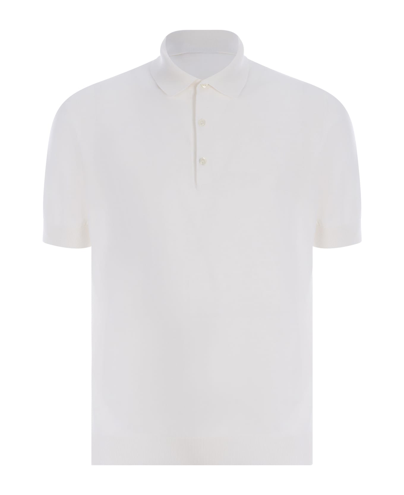 Filippo De Laurentiis Polo Shirt Filippo De Laurentis Made Of Cotton - Bianco