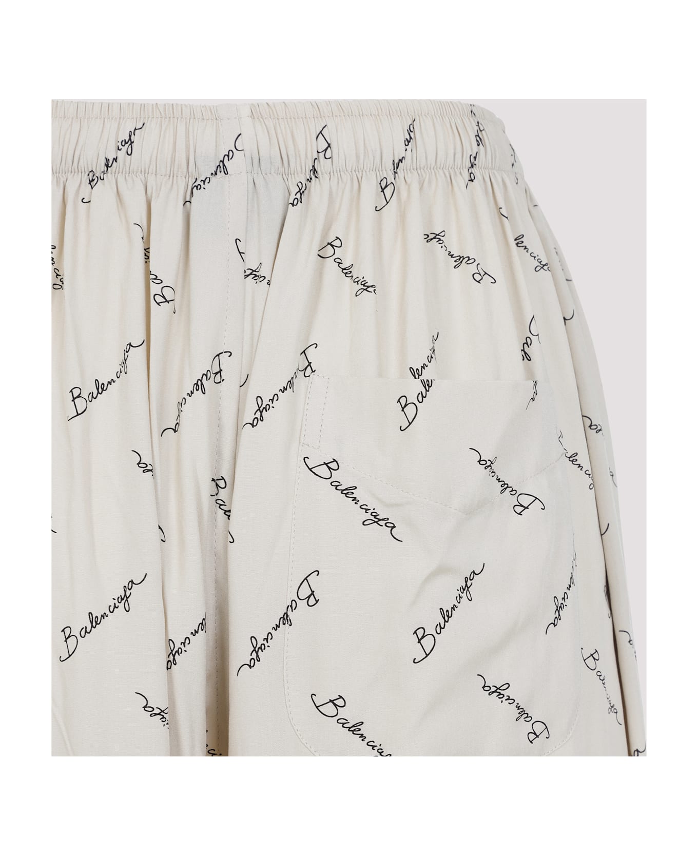 Balenciaga Pyjama Pants - Light Beige Black