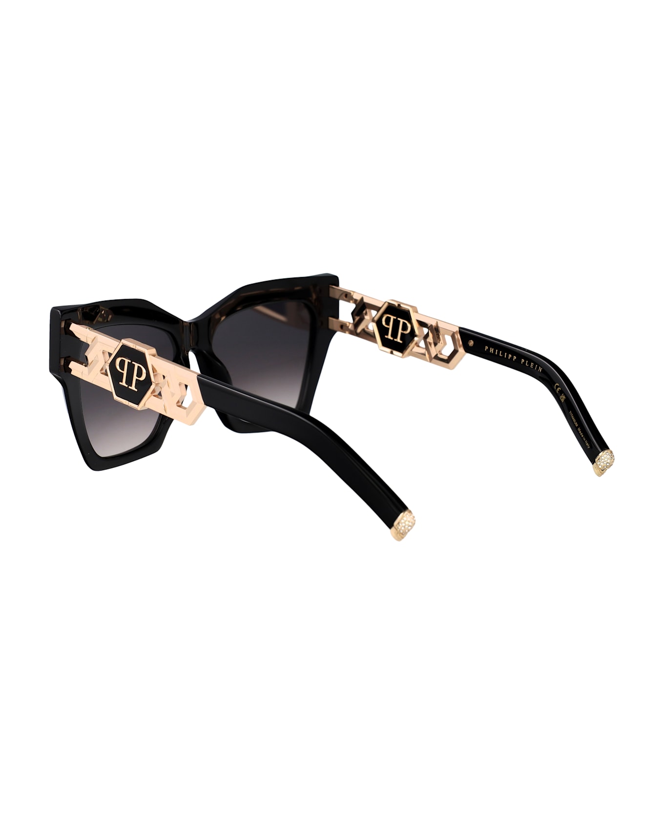 Philipp Plein Iconedge Sunglasses - NERO LUCIDO