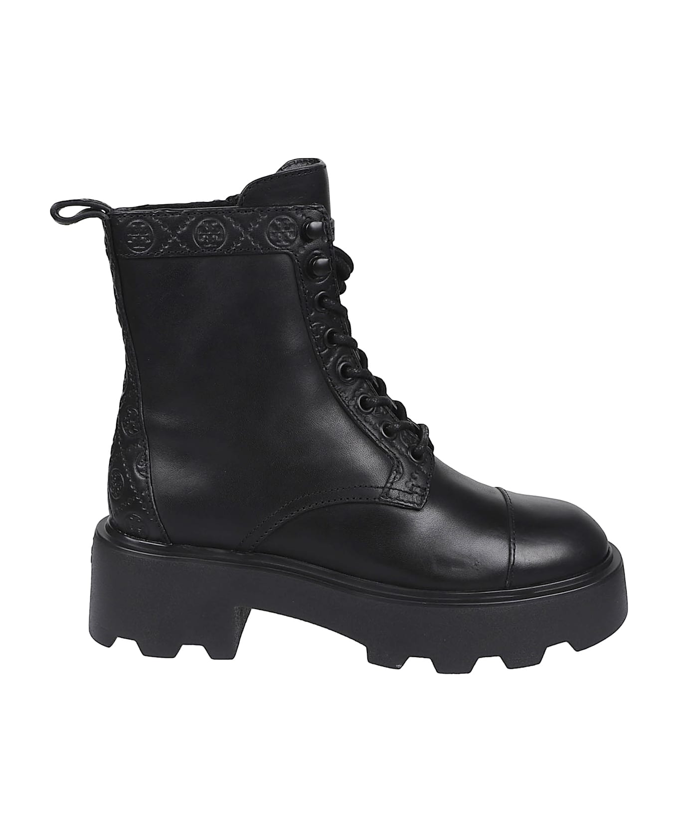 Tory Burch T Monogram Ankle Boots - Perfect Black