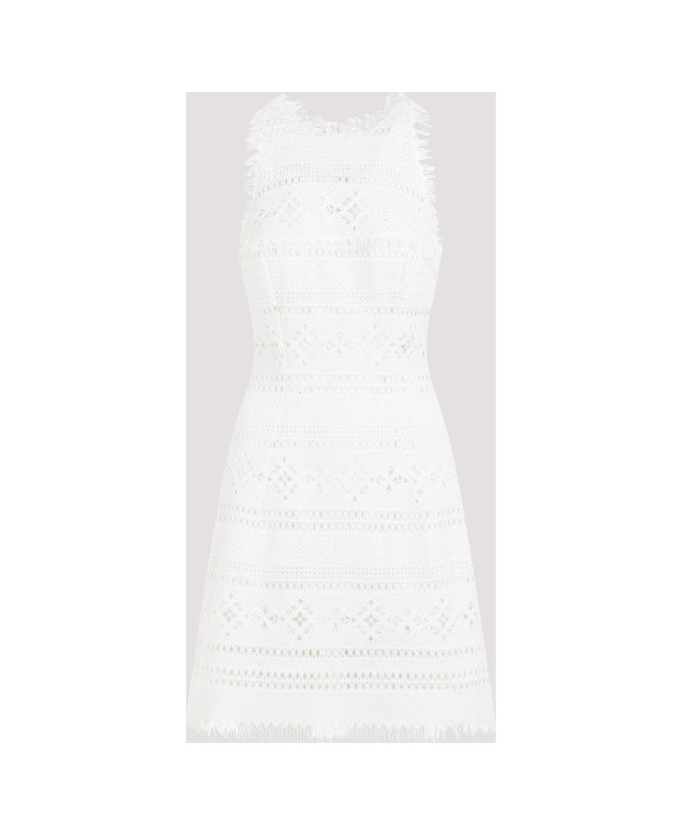 Ermanno Scervino Polyester Dress - Blanc De Bl ワンピース＆ドレス