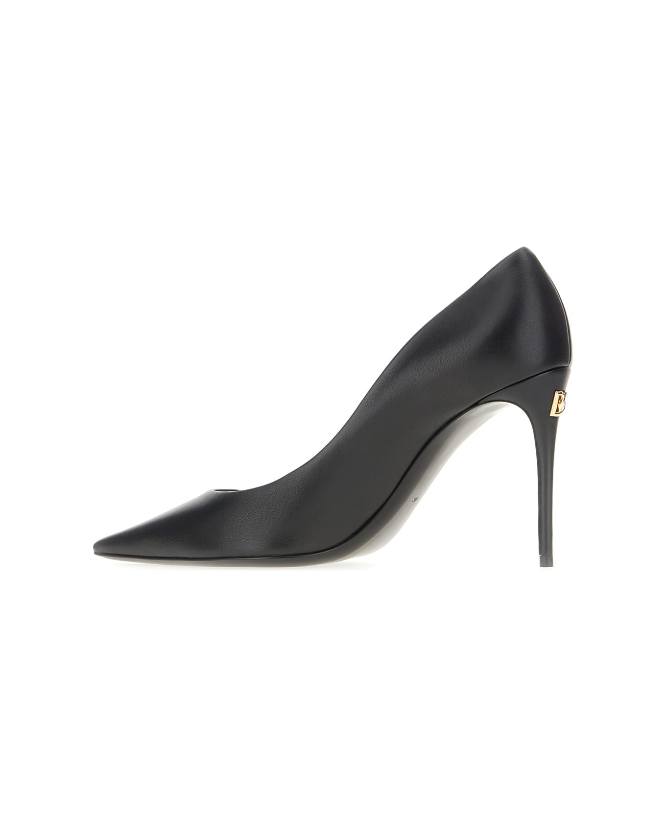 Dolce & Gabbana Black Nappa Leather Pumps - Nero