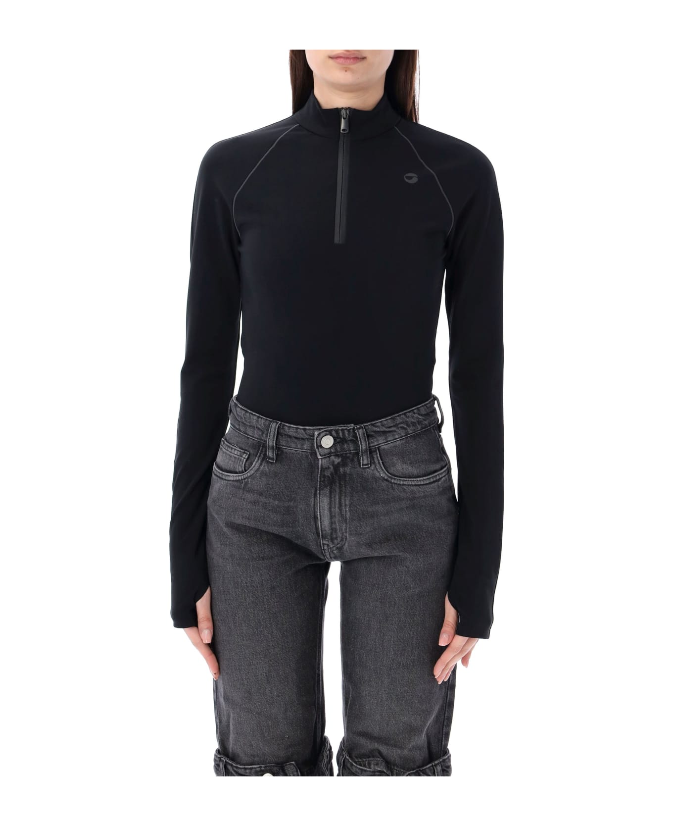 Coperni Zipped Bodysuit - BLACK ボディスーツ