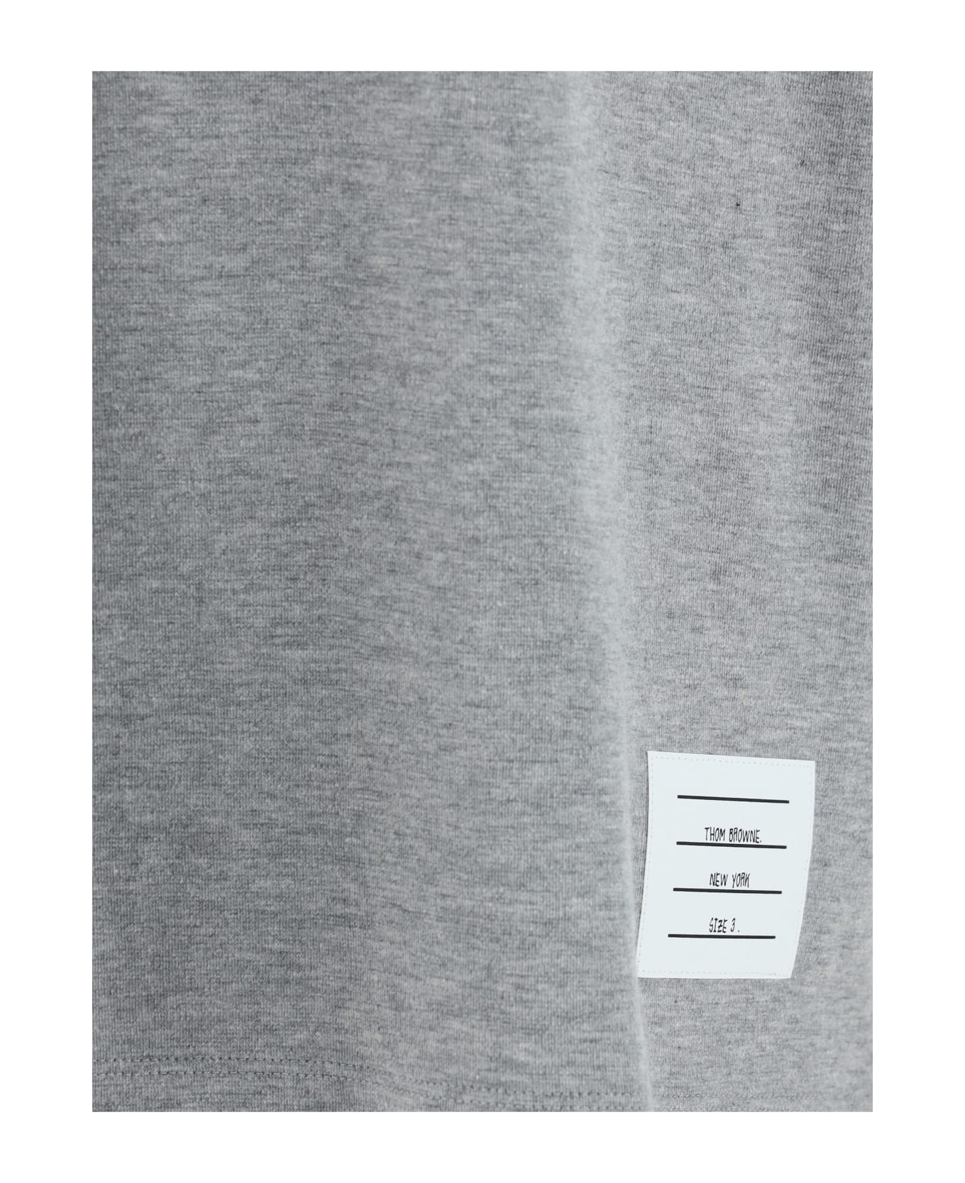 Thom Browne '4 Bar' T-shirt - Lt Grey フリース