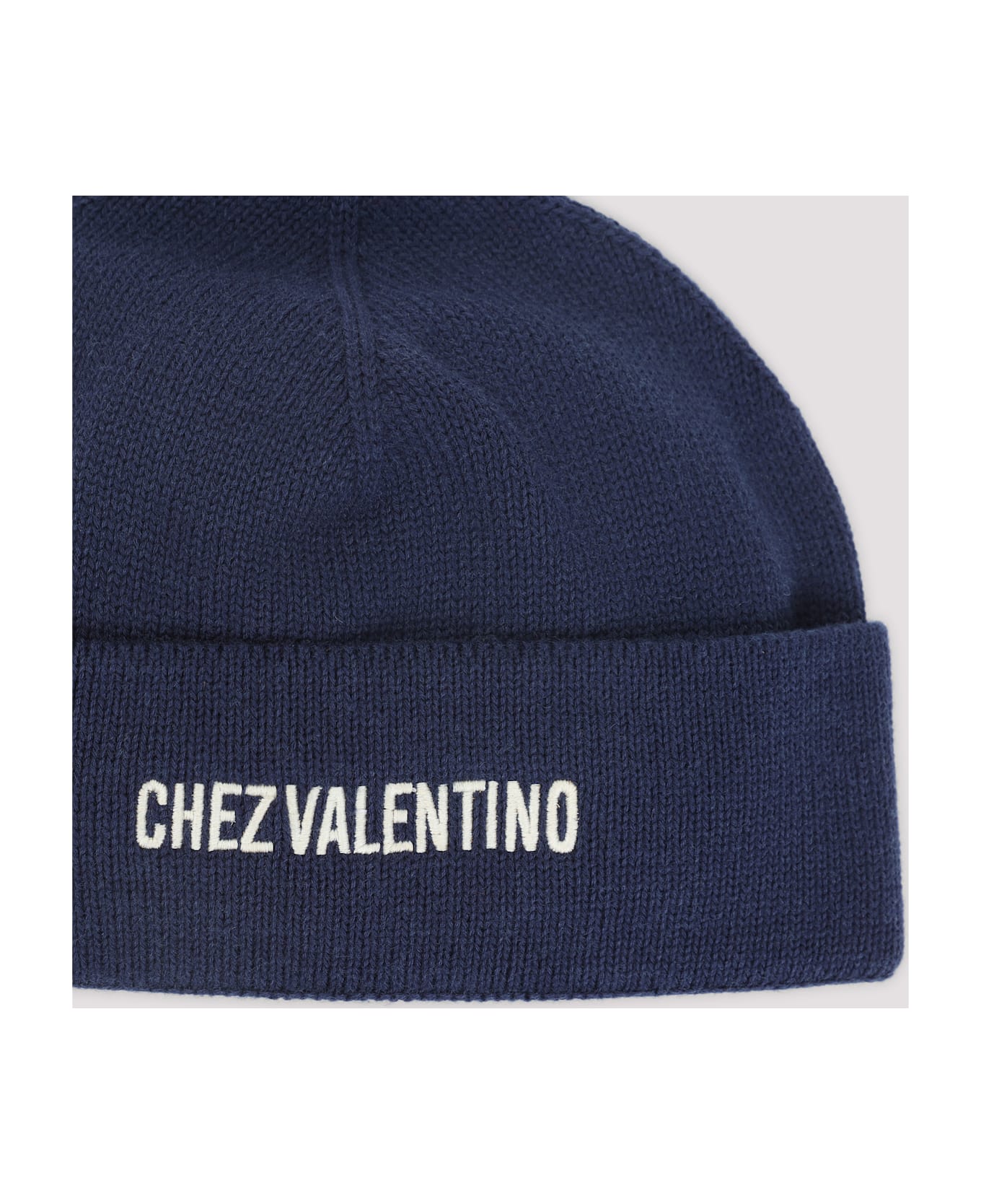 Valentino Garavani Cotton And Wool Hat - Blue
