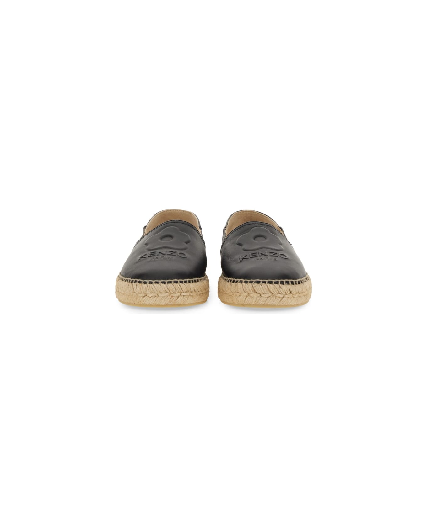 Kenzo Espadrille With Logo - BLACK フラットシューズ