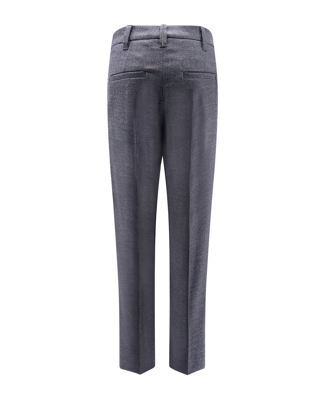 Brunello Cucinelli Grey Wool Pants - Grey