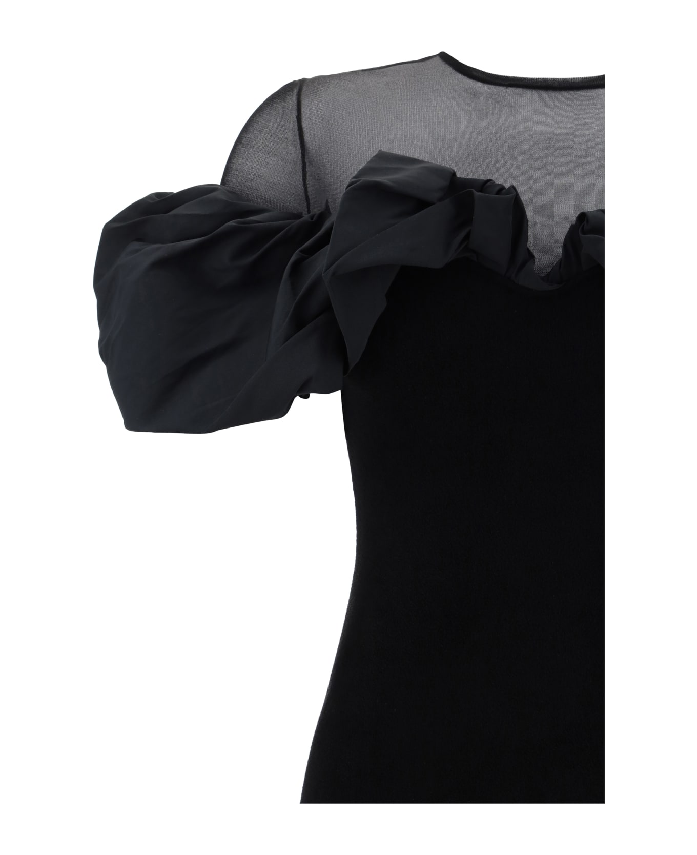 Alexander McQueen Silk Dress - Black