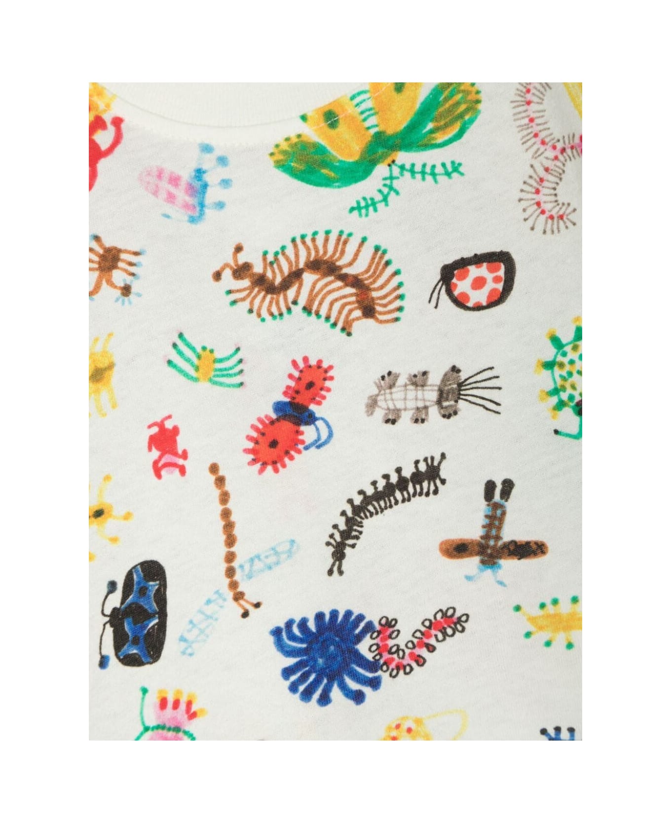 Bobo Choses Baby Funny Insect All Over T-shirt - Off White