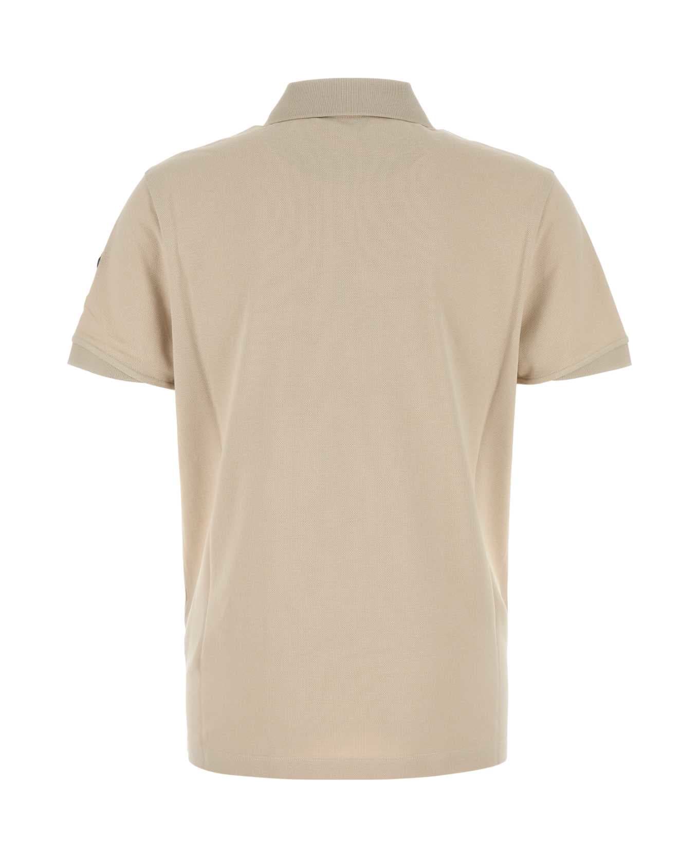 Moncler Sand Piquet Polo Shirt - 216