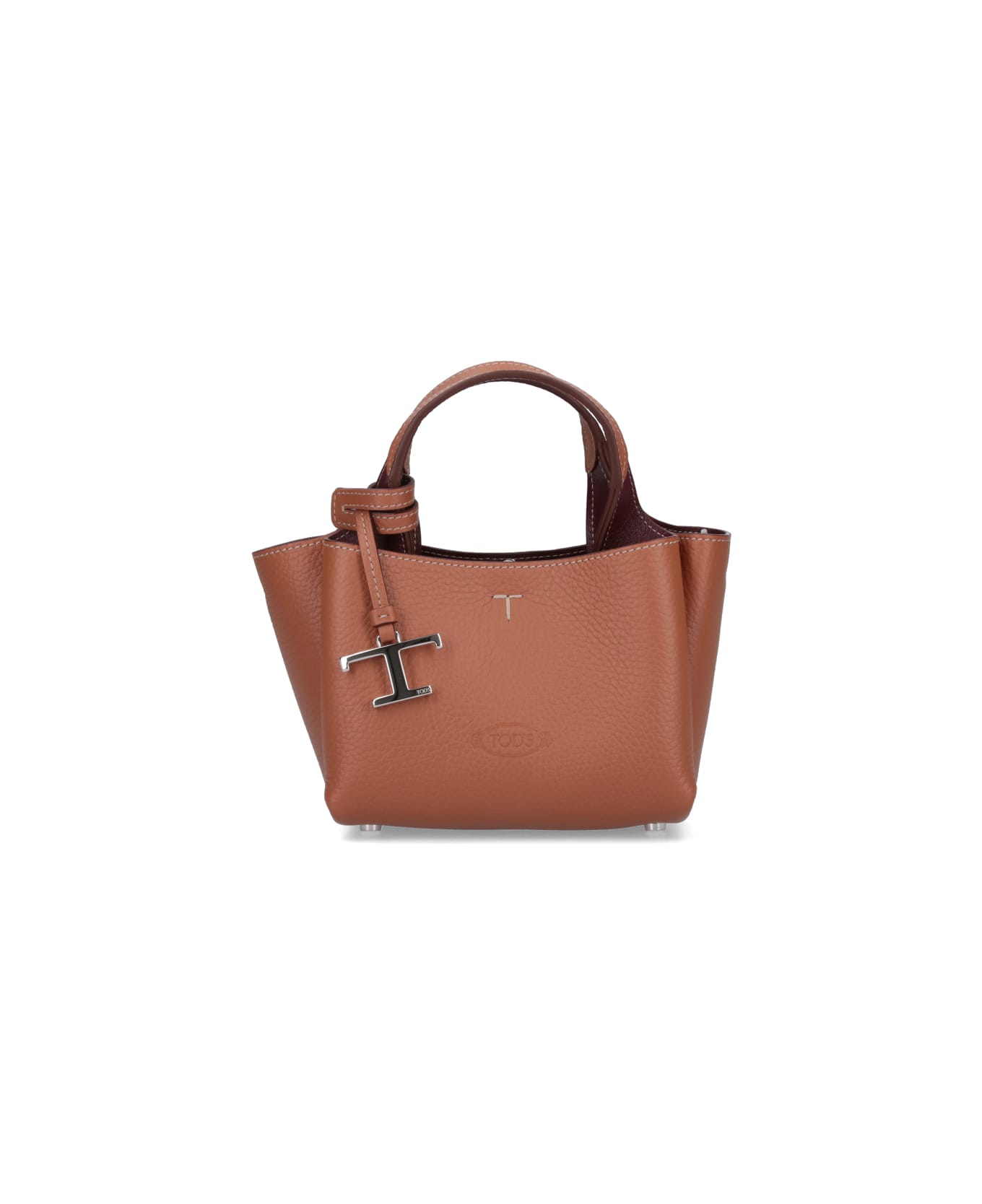 Tod
s Micro Leather Handbag - Brown