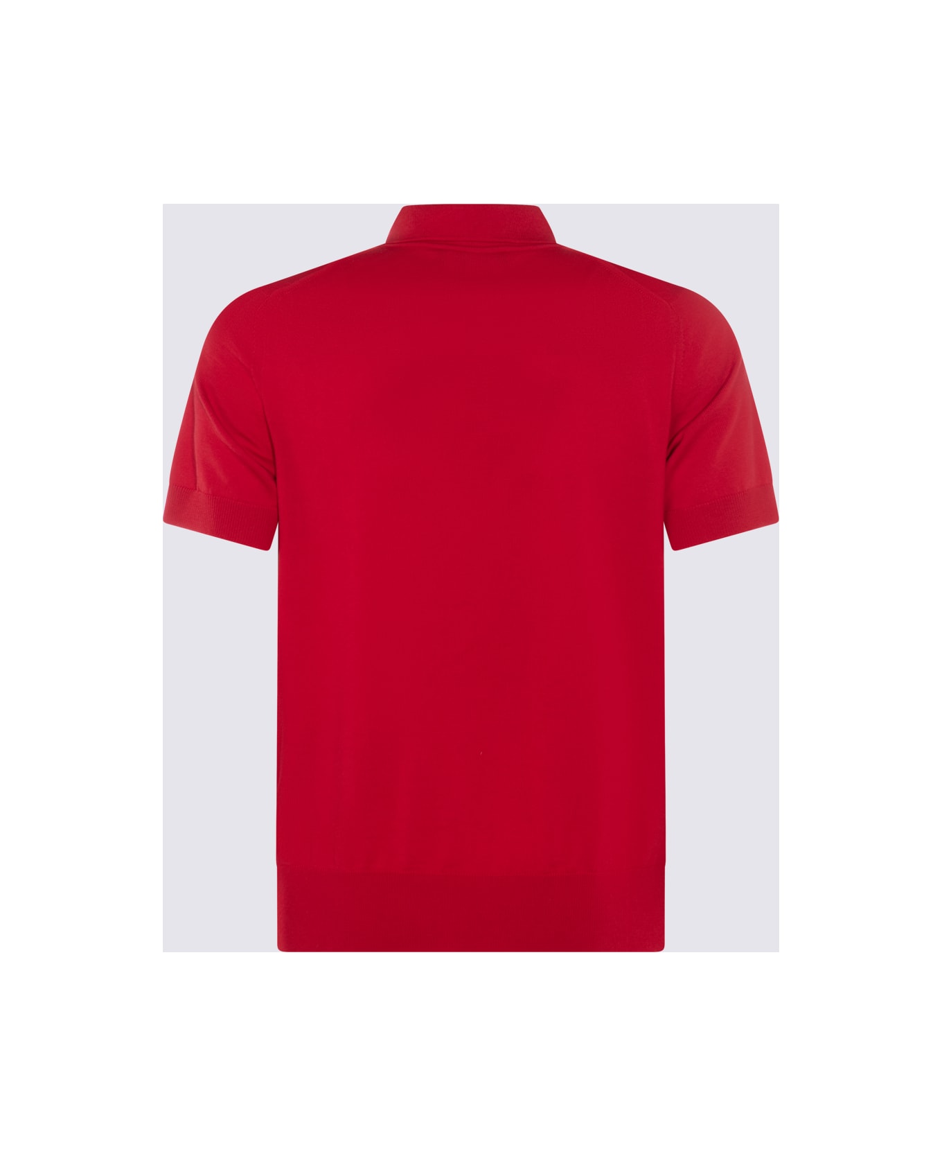 Dolce & Gabbana Red Cotton Essentials Polo Shirt - VINO