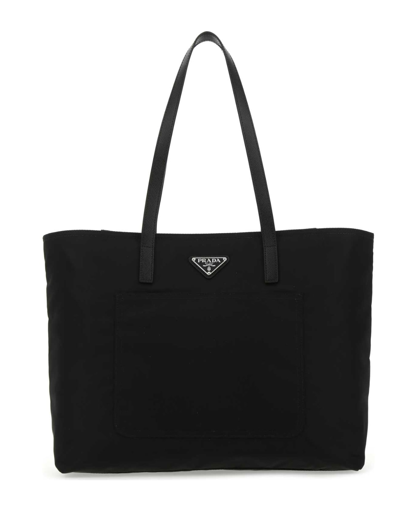 Prada Black Nylon Shopping Bag - F0002