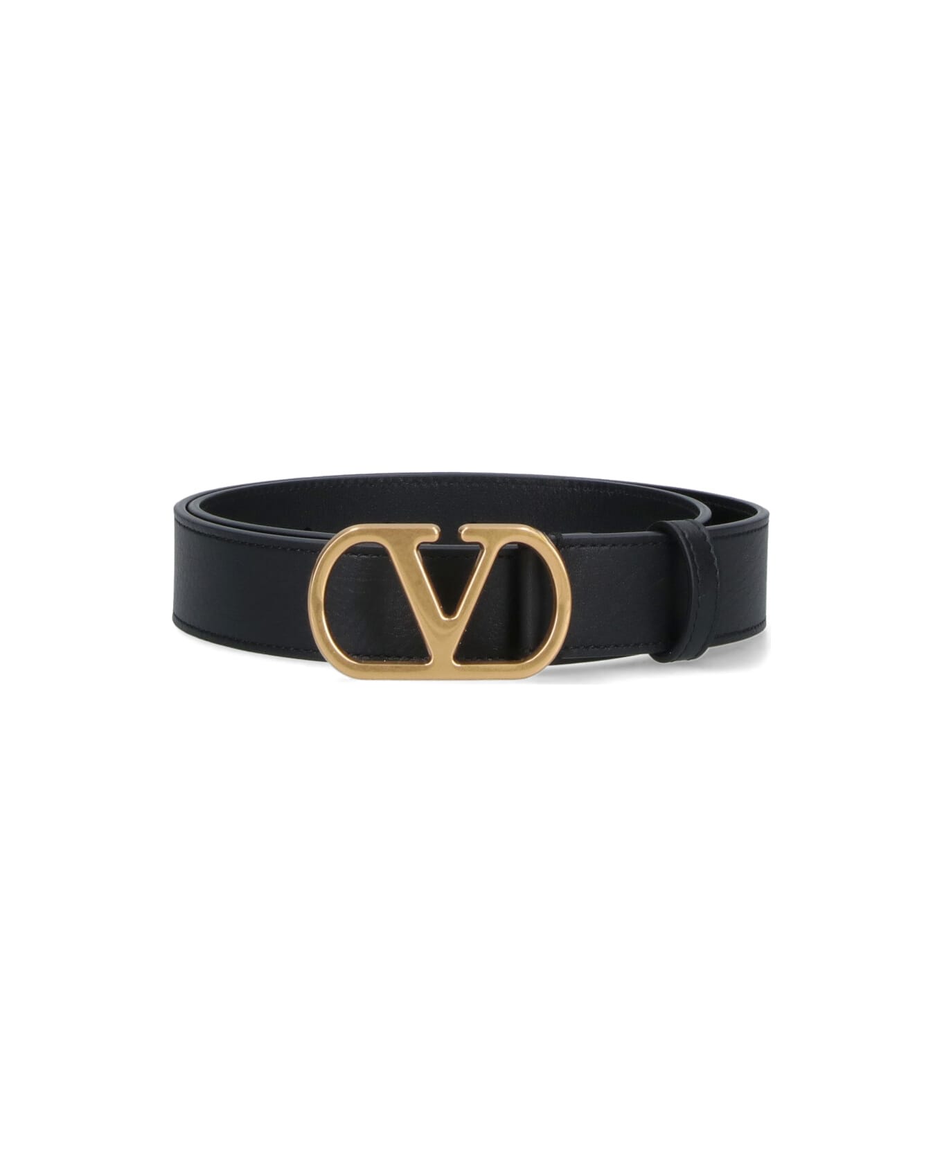 Valentino Garavani "vlogo Signature" Belt - Black  