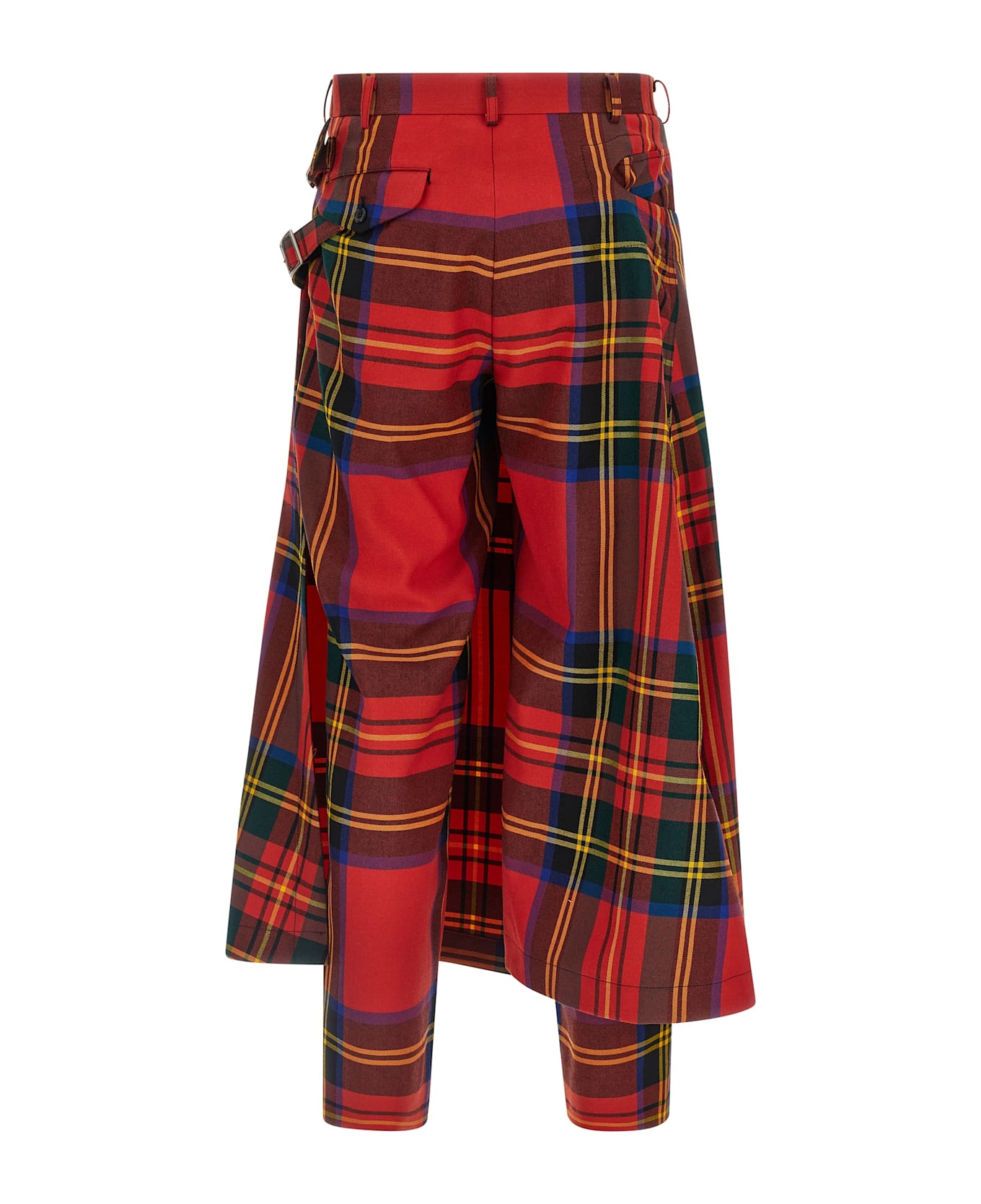 Comme Des Garçons Homme Plus Tartan Pants - Red