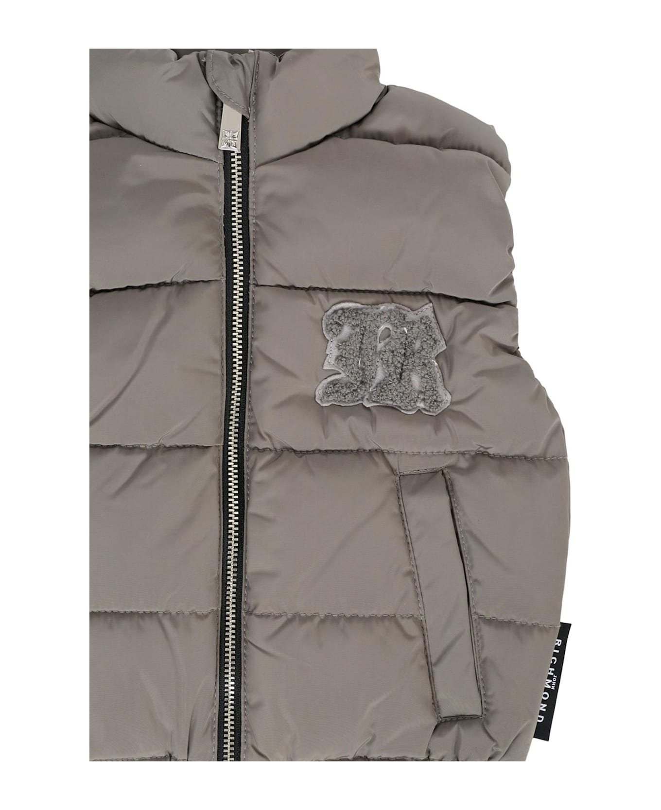 Richmond Grey Vest For Baby Boy With Logo - Grey