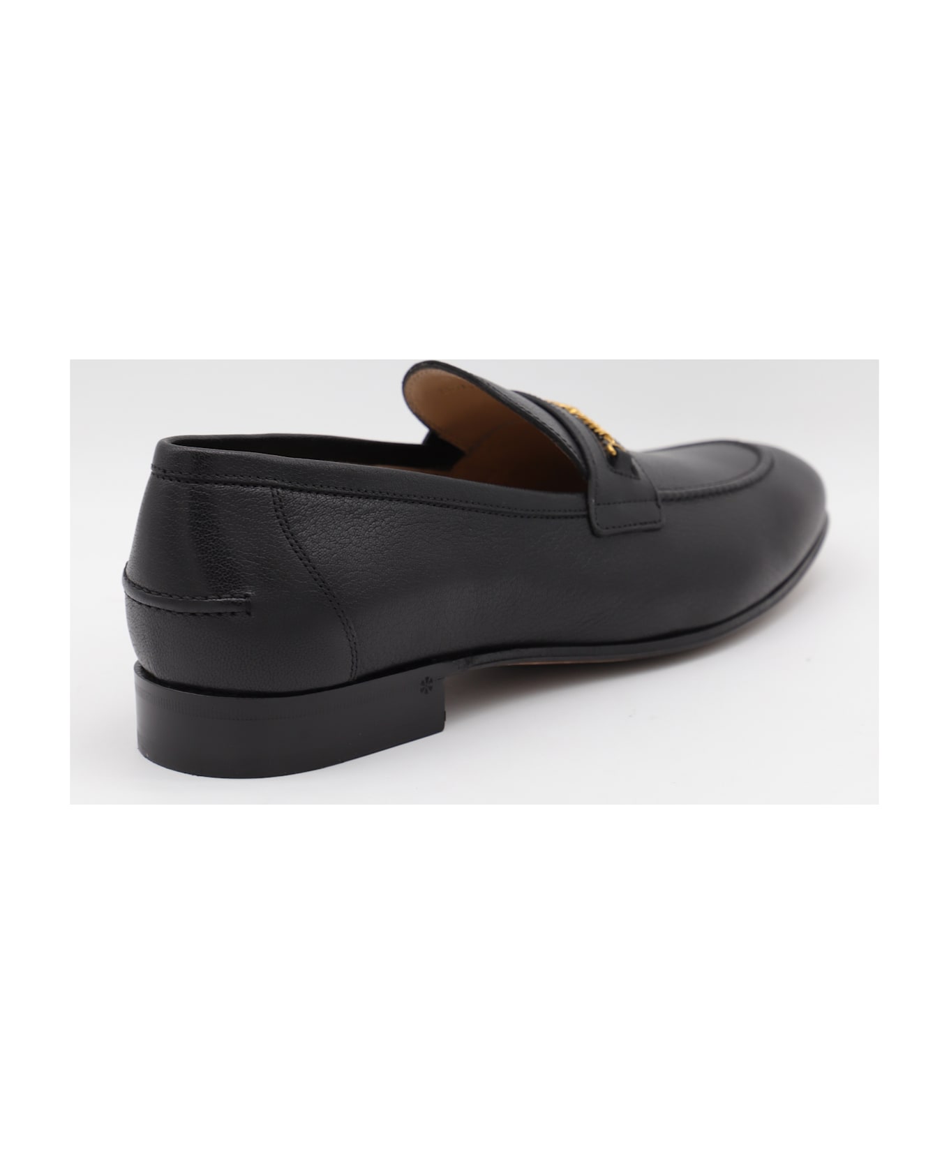 Valentino Garavani Black Leather Loafers - Black