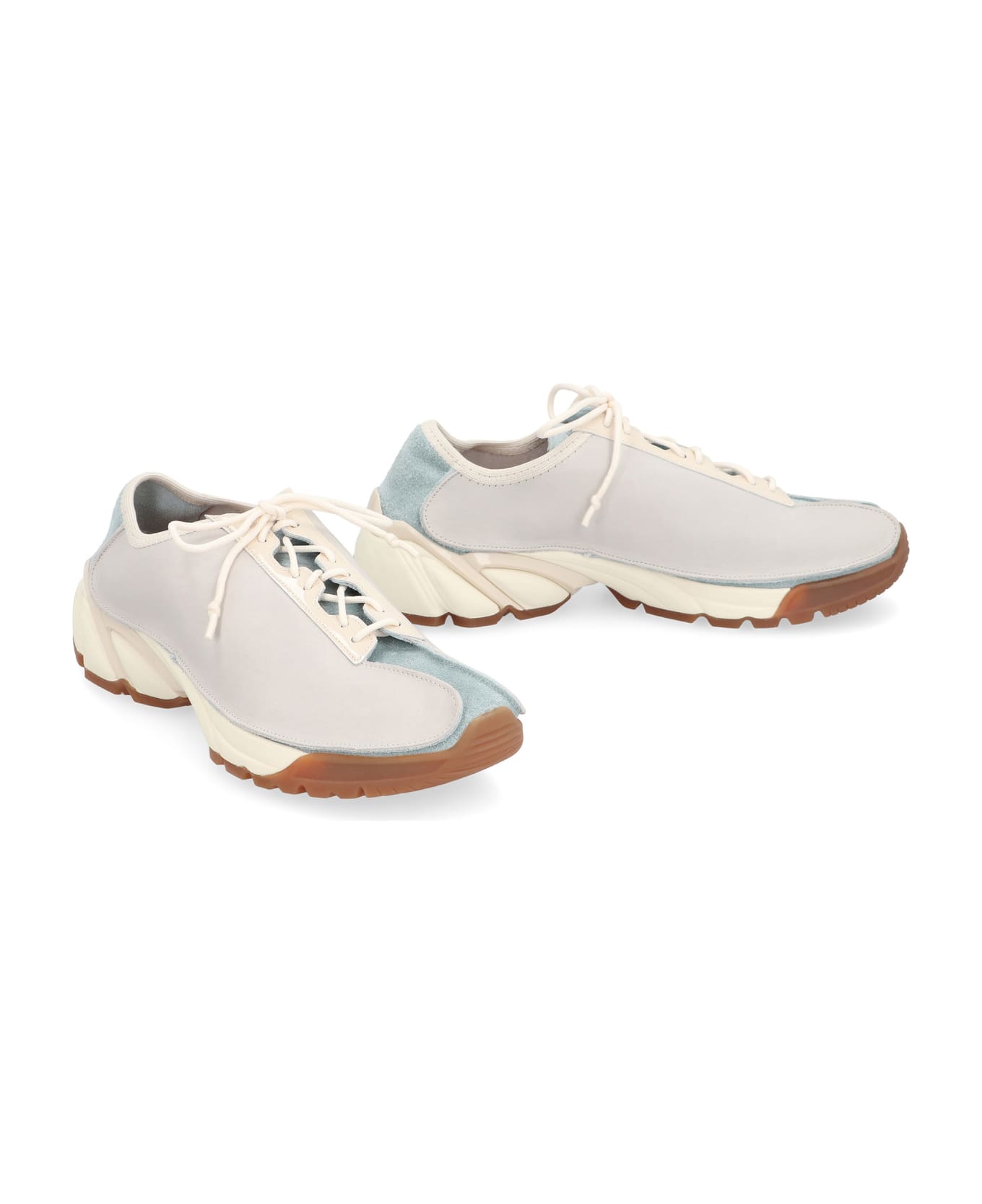 Our Legacy Klov Leather Low-top Sneakers - Light Blue