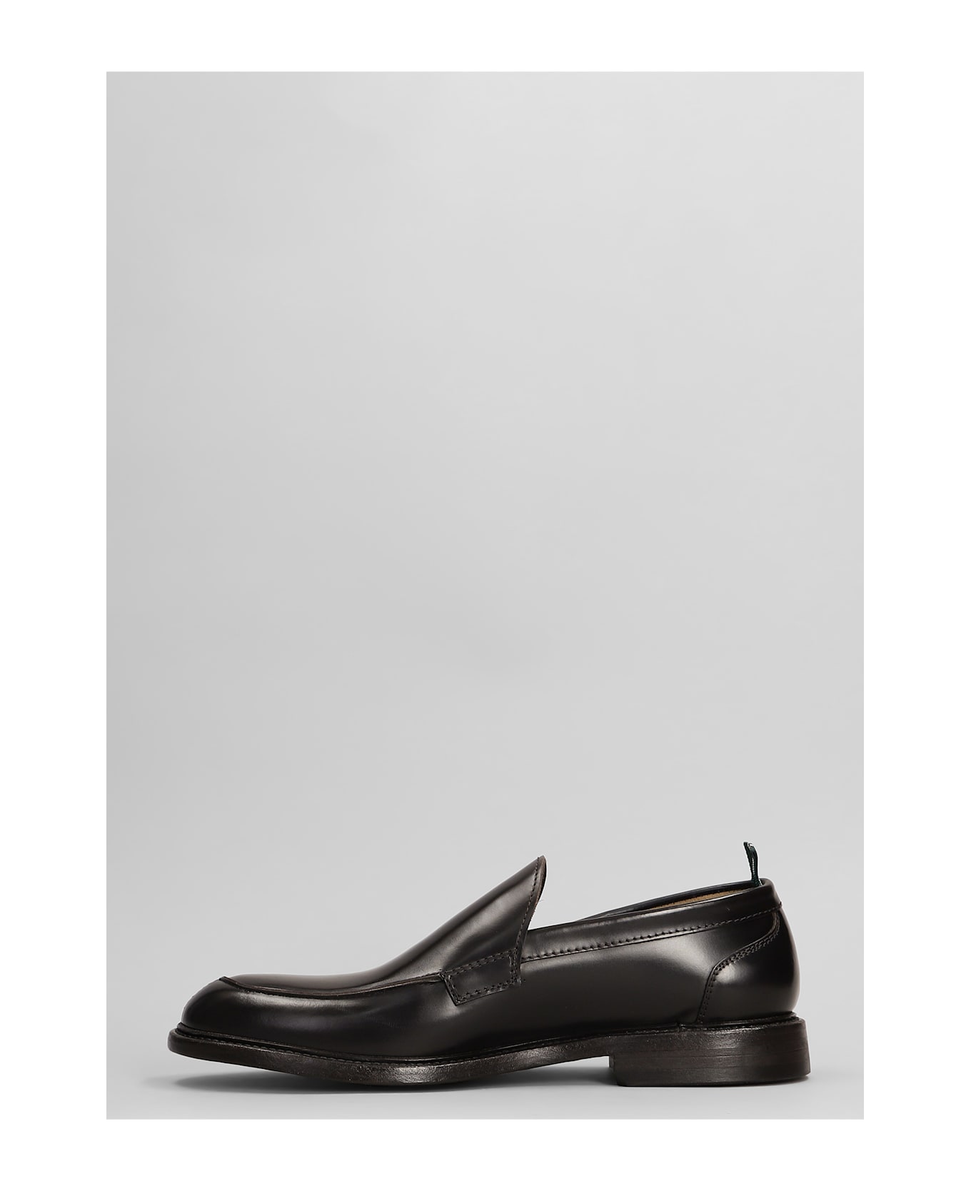 Green George Loafers In Dark Brown Leather - dark brown
