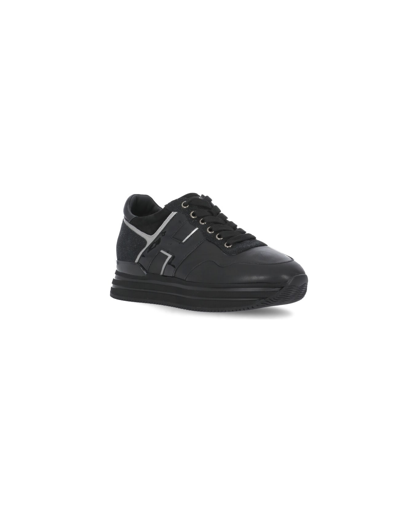 Hogan Midi H222 Sneakers - Black