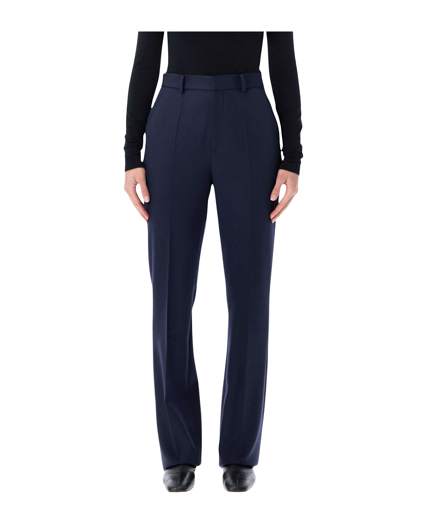Ralph Lauren Wrigley Grain De Poudre Trousers - ICON NAVY