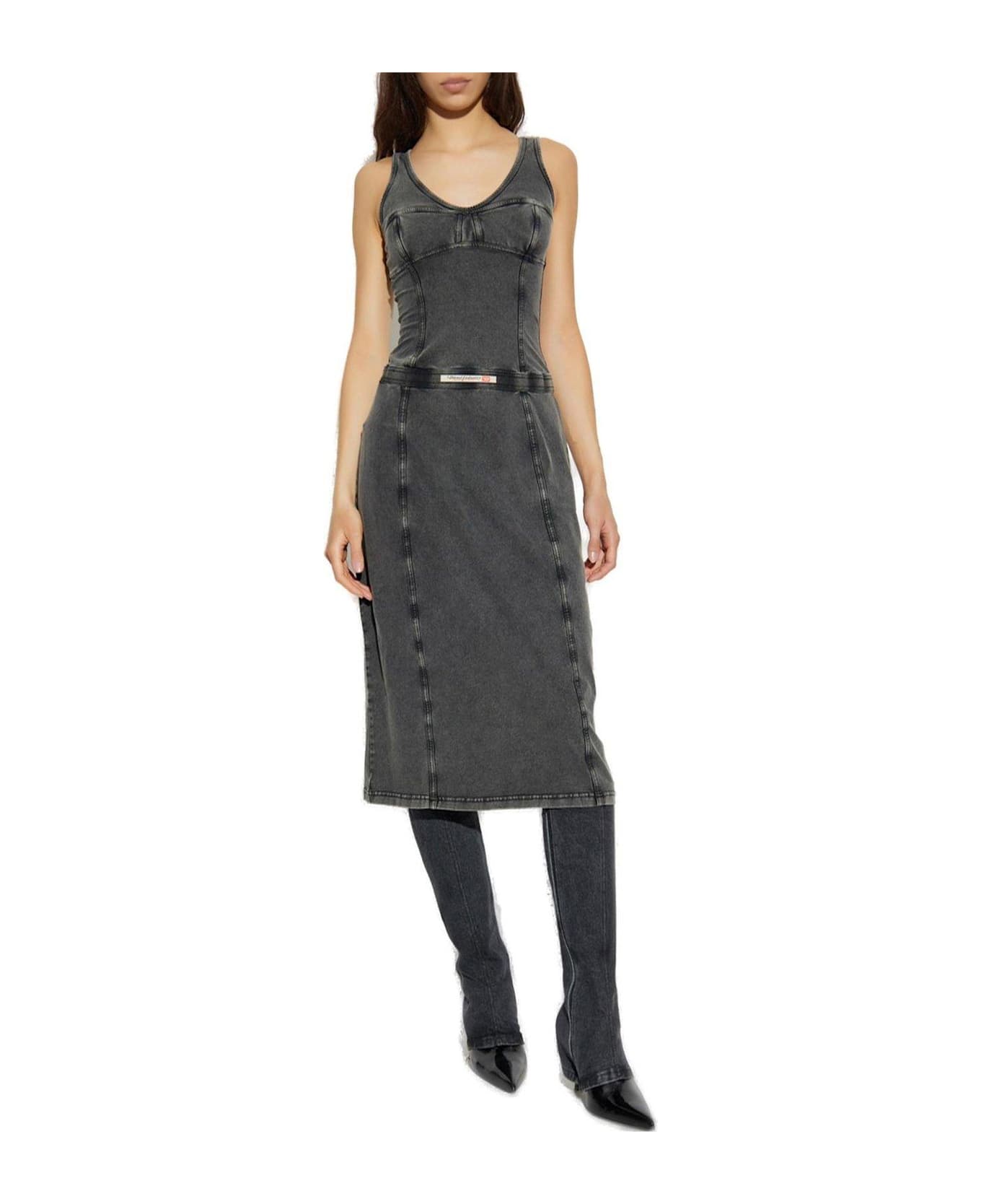 Diesel D-inny Sleeveless Midi Dress - A