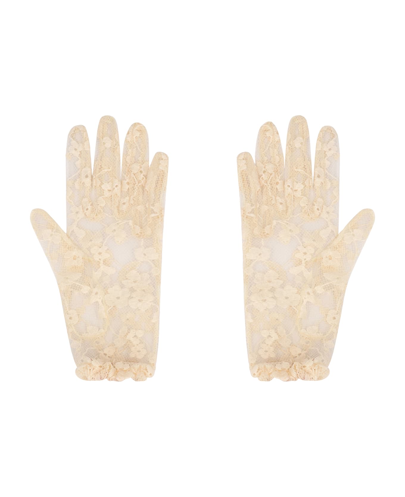 Valentino Garavani Lace Gloves - panna