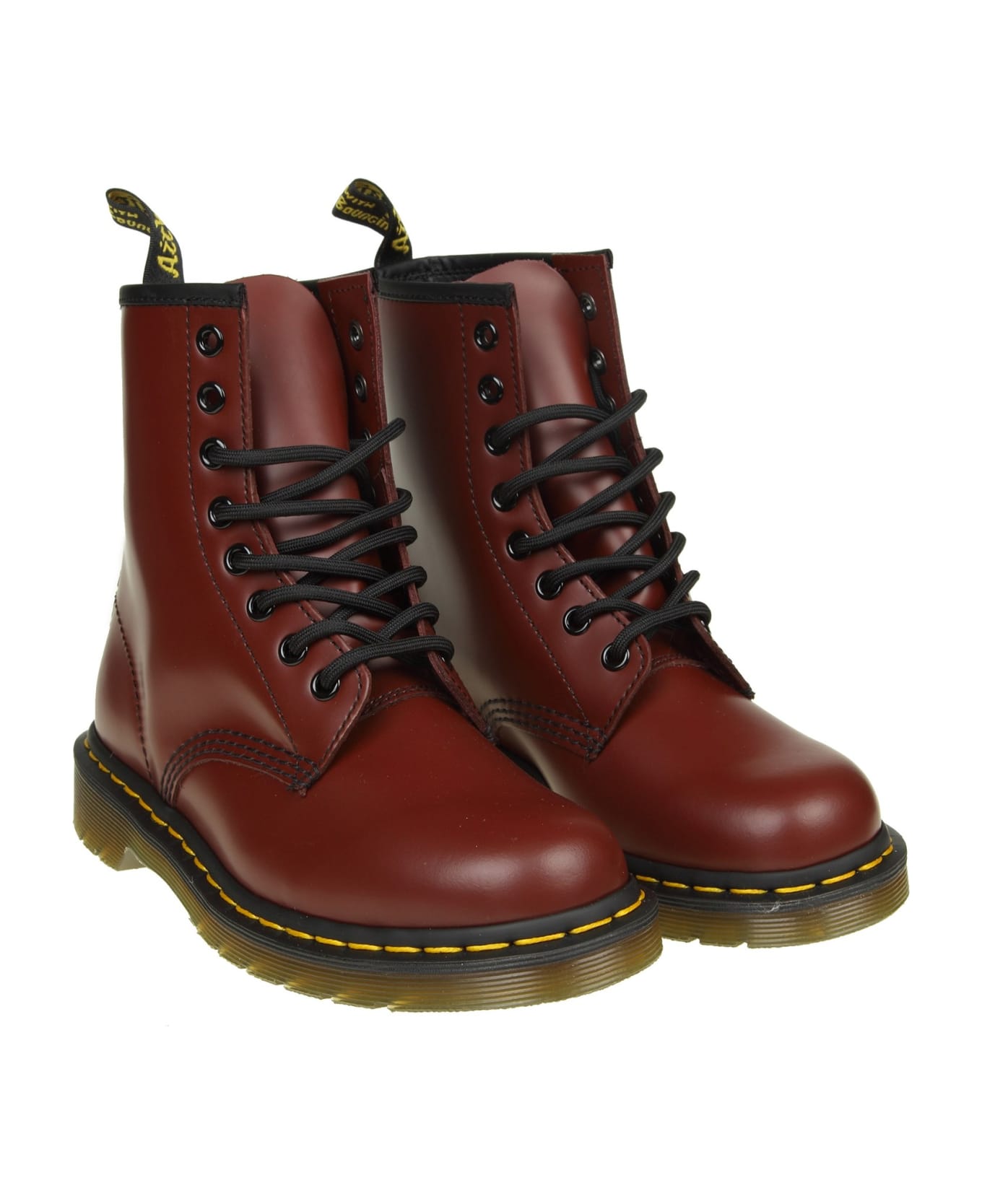Dr. Martens Dr.martens Smooth Boots In Cherry Color Leather - Cherry Red
