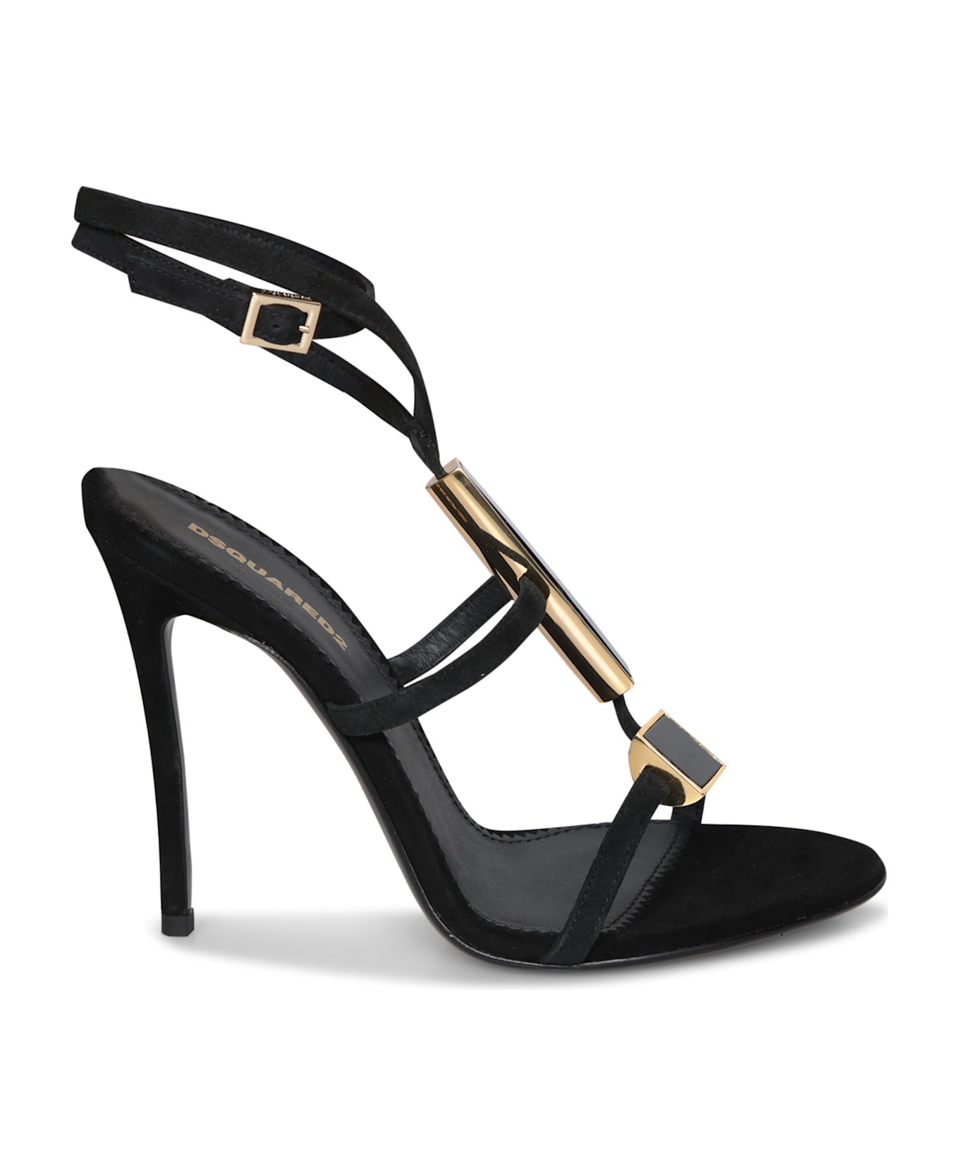Dsquared2 Black Stones High Heel Sandals - Black
