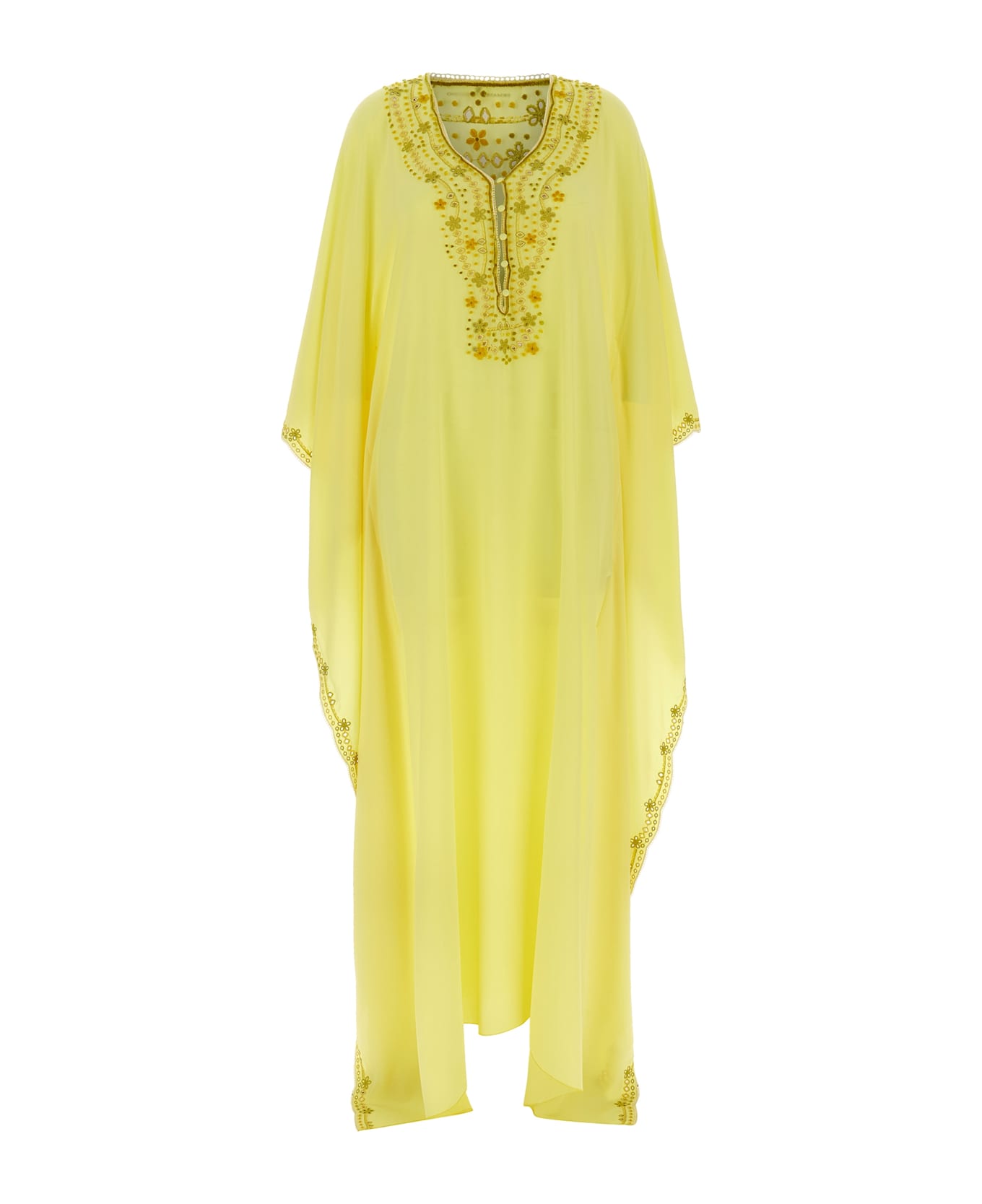 Ermanno Scervino Silk Kaftan - Yellow
