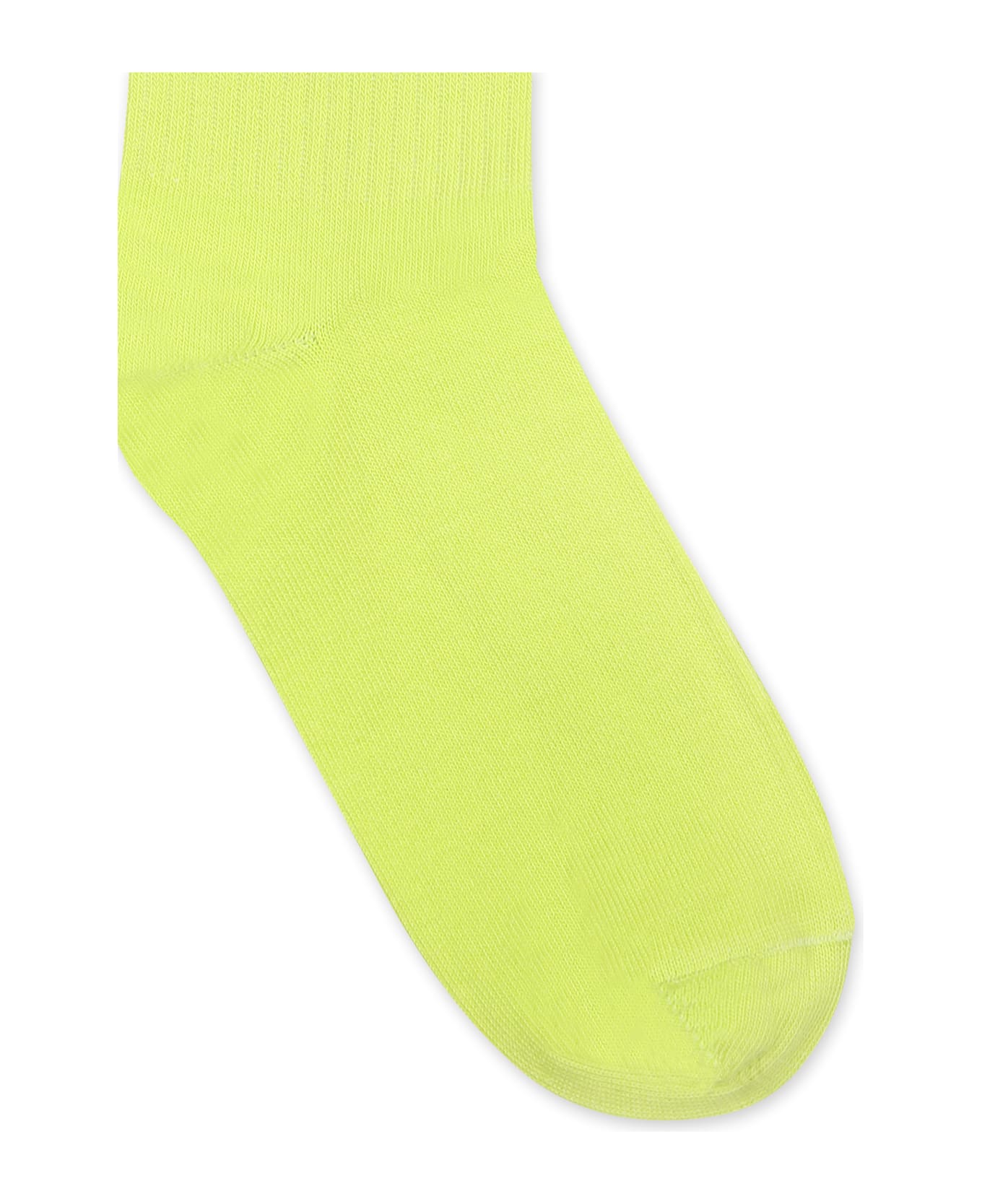 MM6 Maison Margiela Yellow Socks For Kids With Logo - Yellow