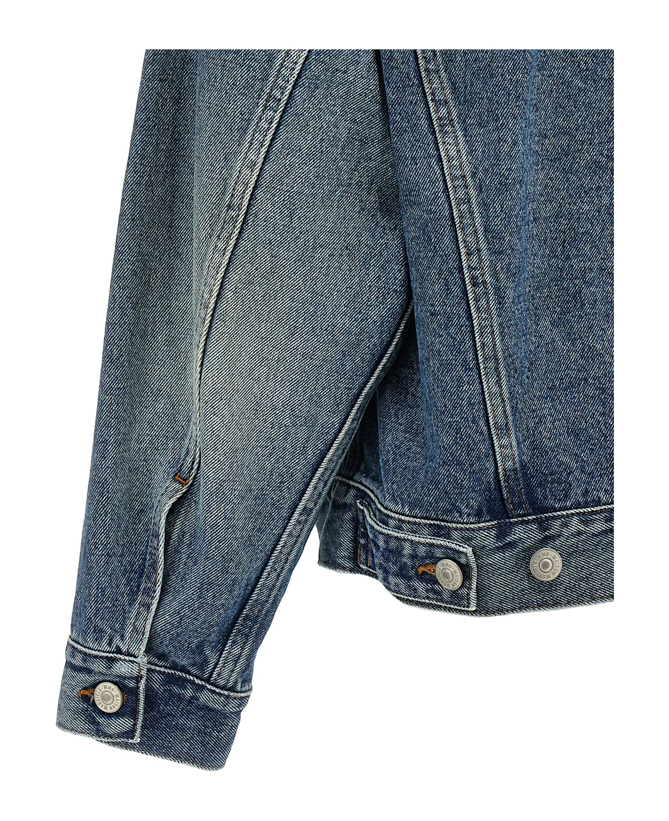MM6 Maison Margiela Cut-out Denim Jacket - Blue