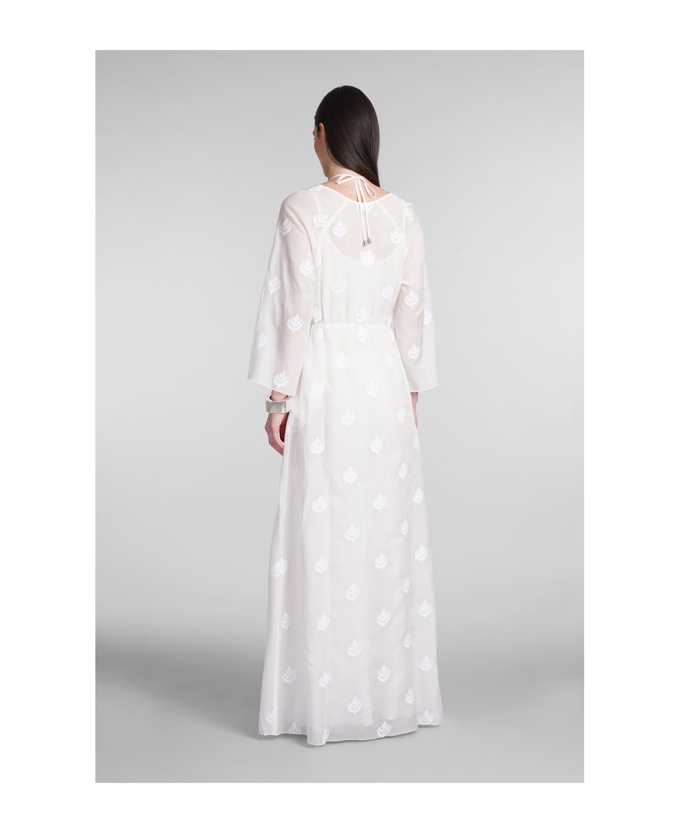 Holy Caftan Aminia Lev Dress In White Cotton - white ワンピース＆ドレス